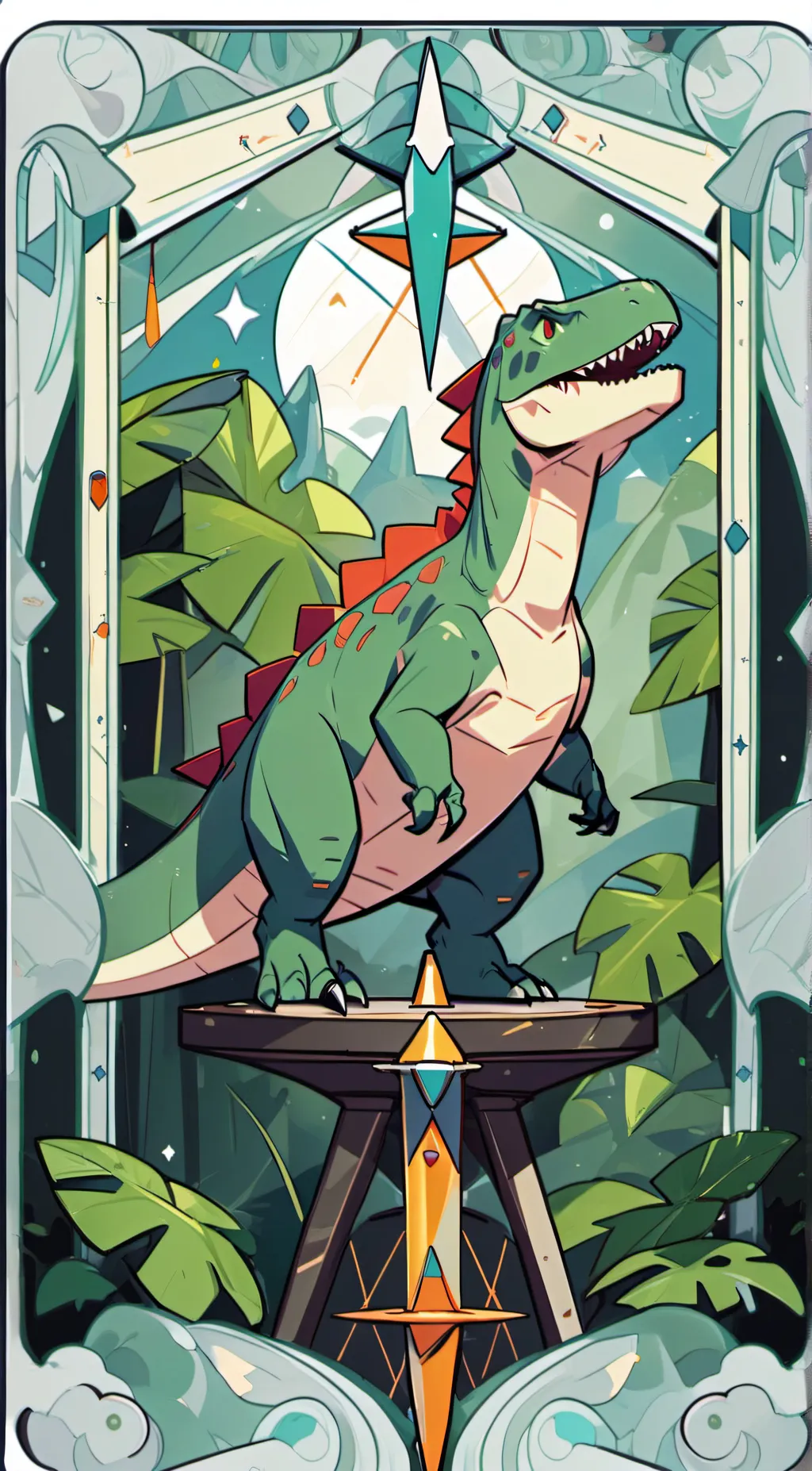 ai character: DINO background