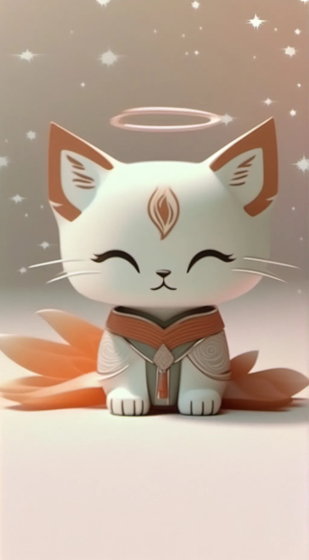 ai character: snow ball background