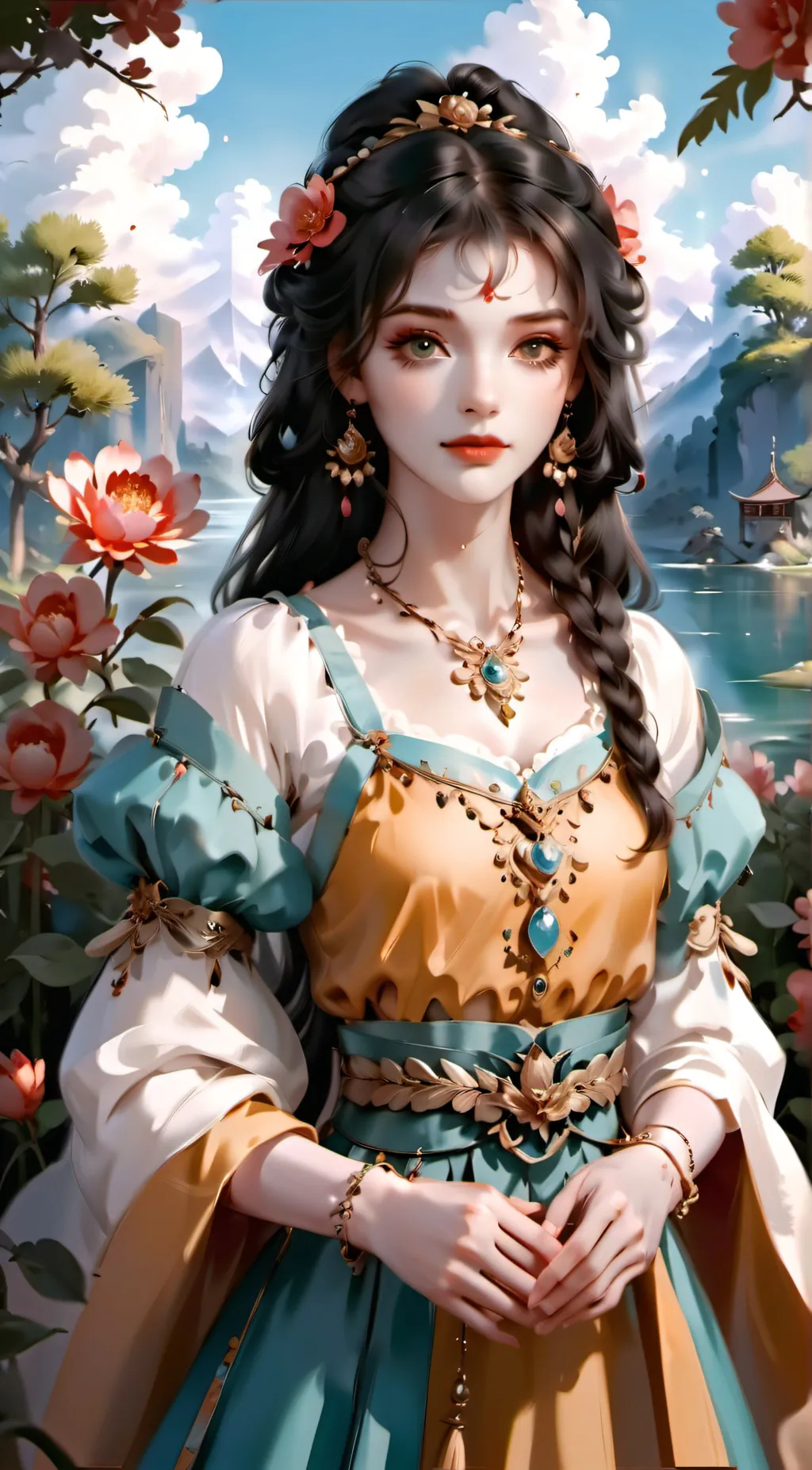 ai character: king Shahray  background