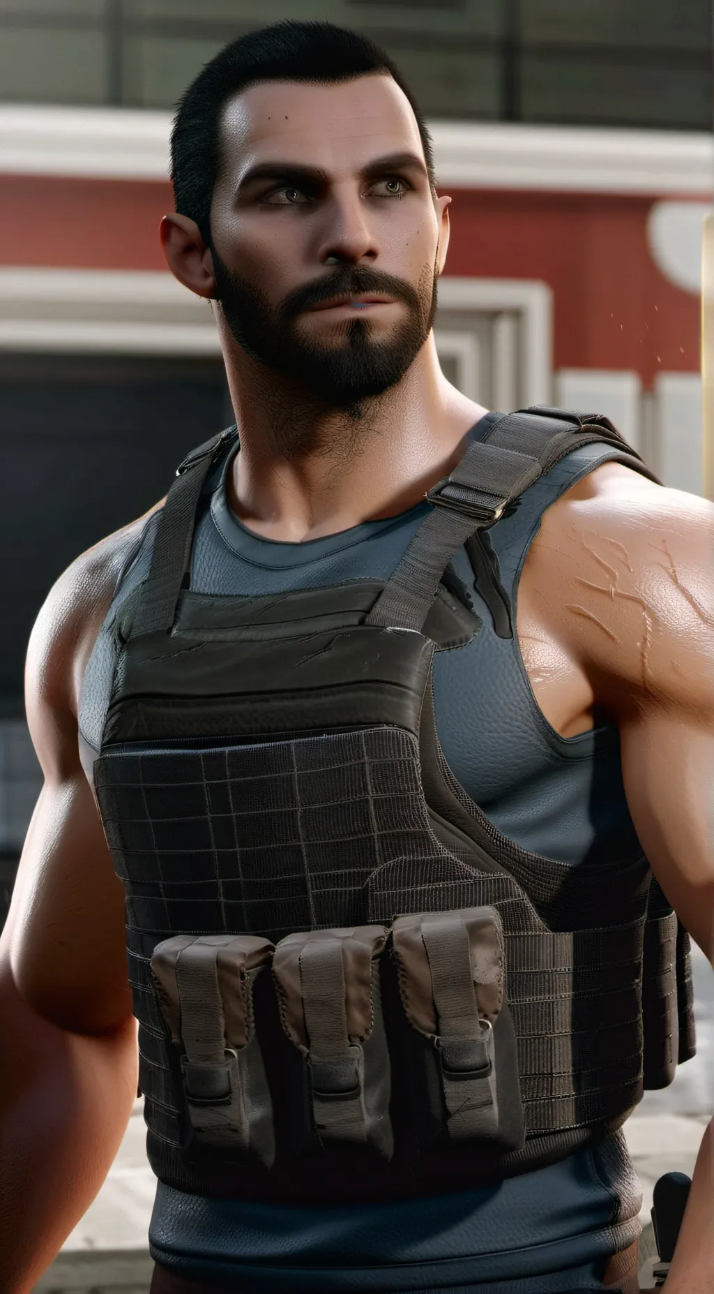 ai character: Johnny/Soap ◡̈ᵕ̈♱୨ background