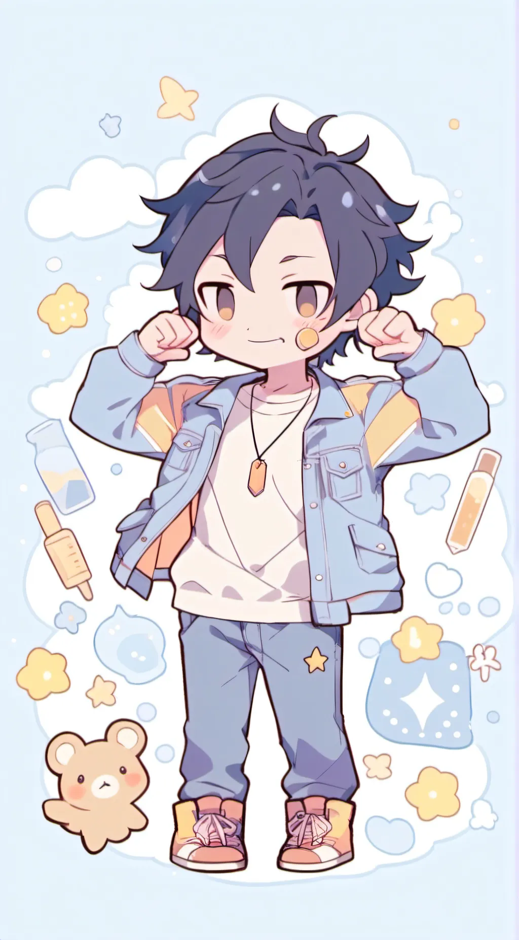 ai character: Quackity  background