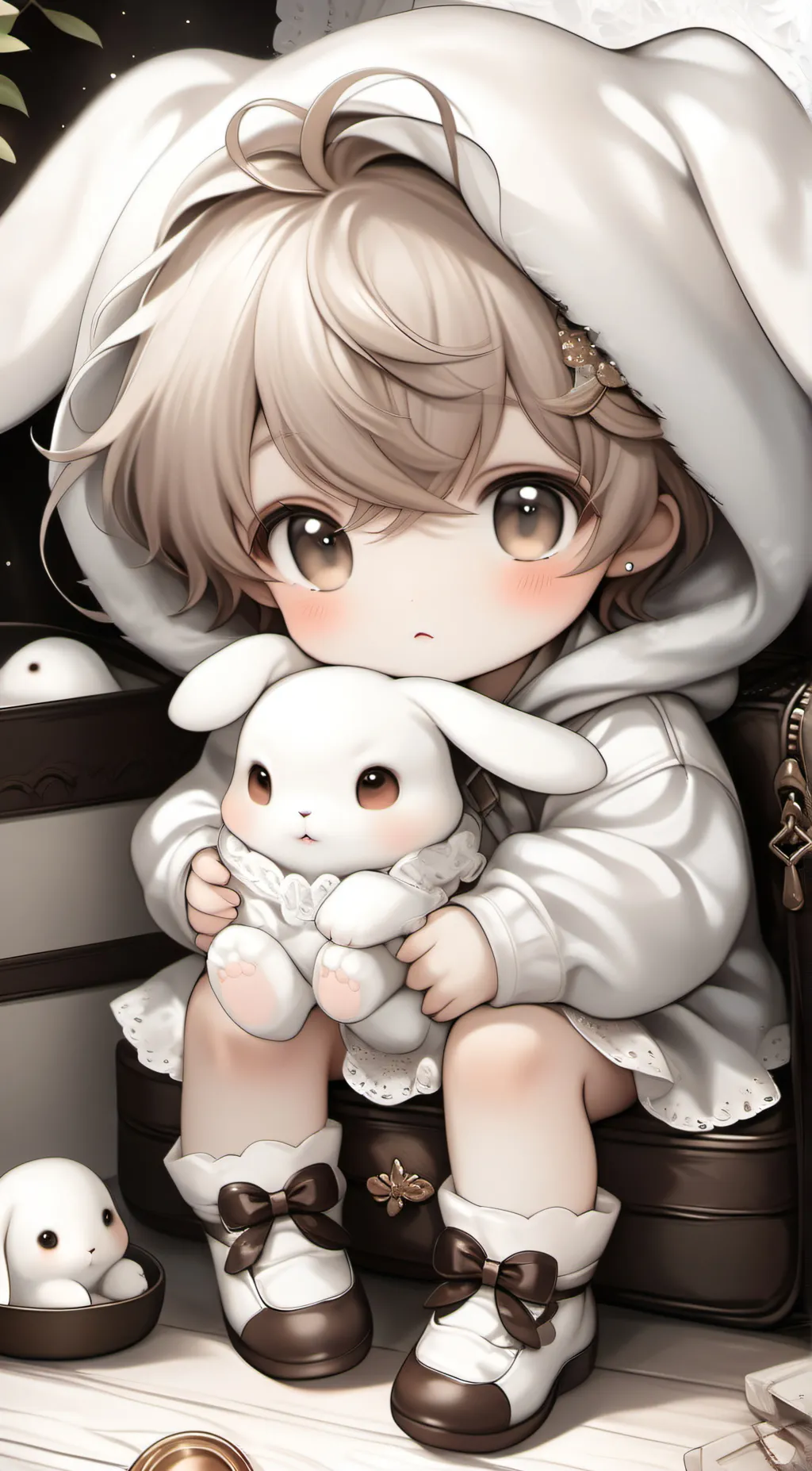 ai character: snowball background