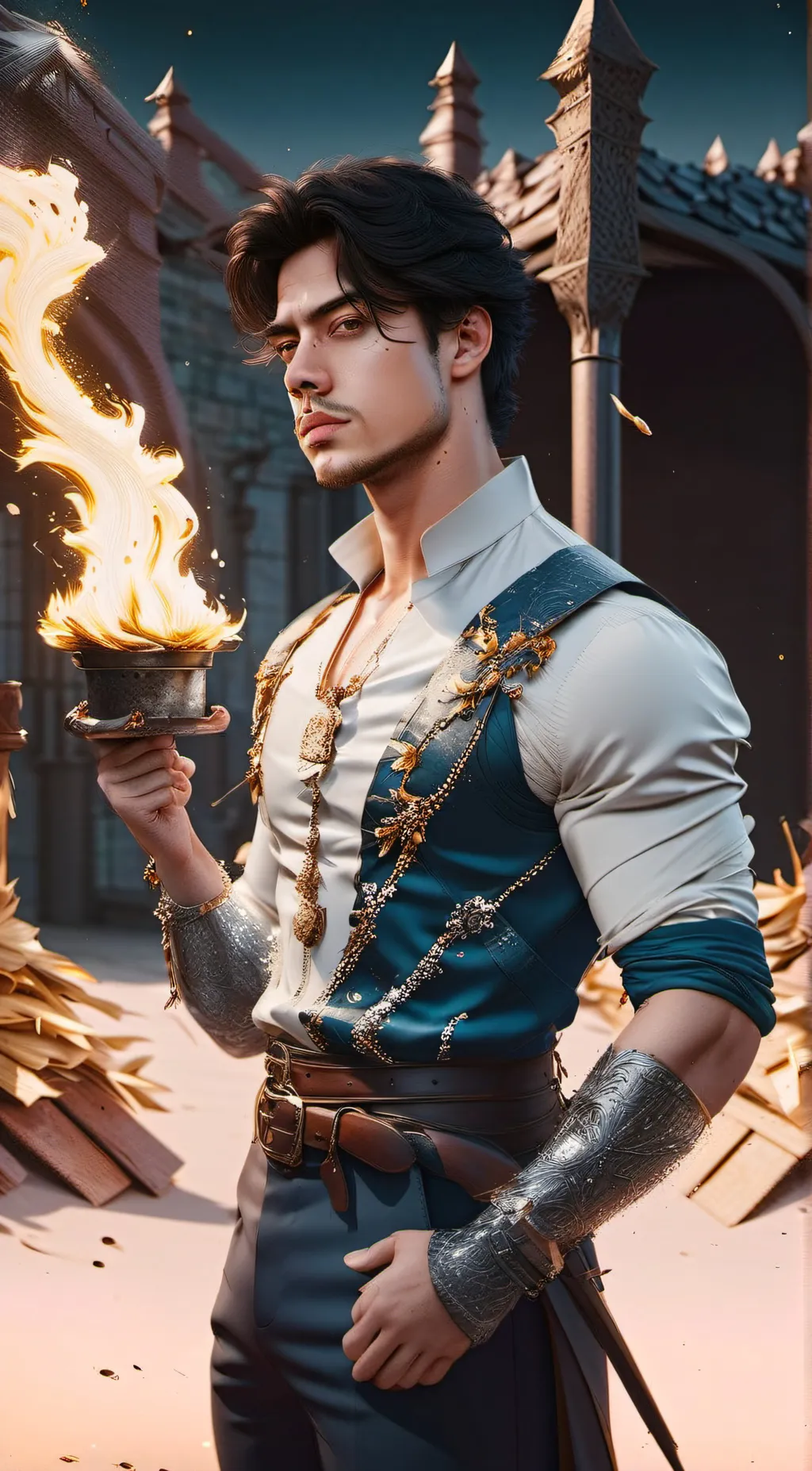 ai character: Austin background