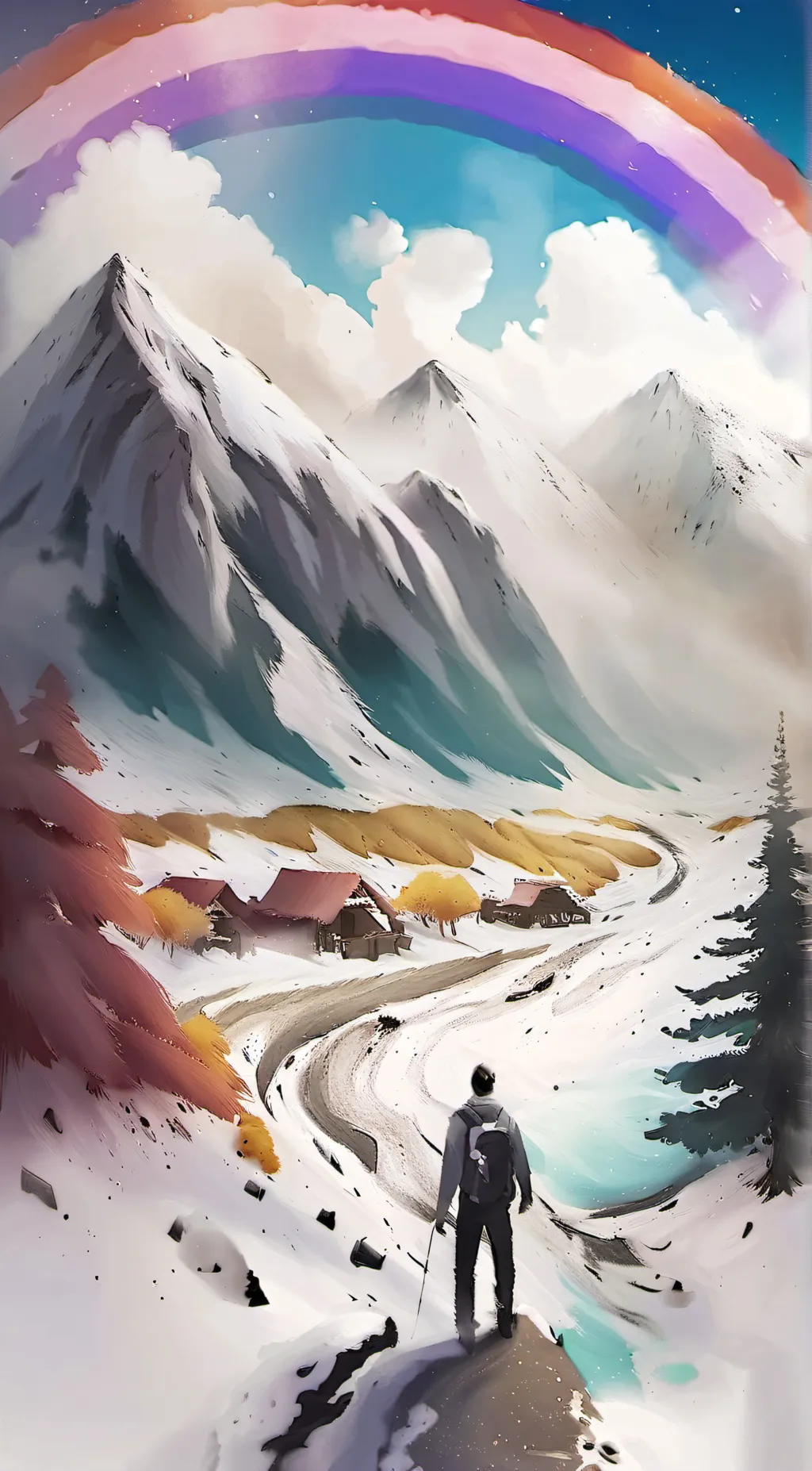 ai character: Rainbow friends background