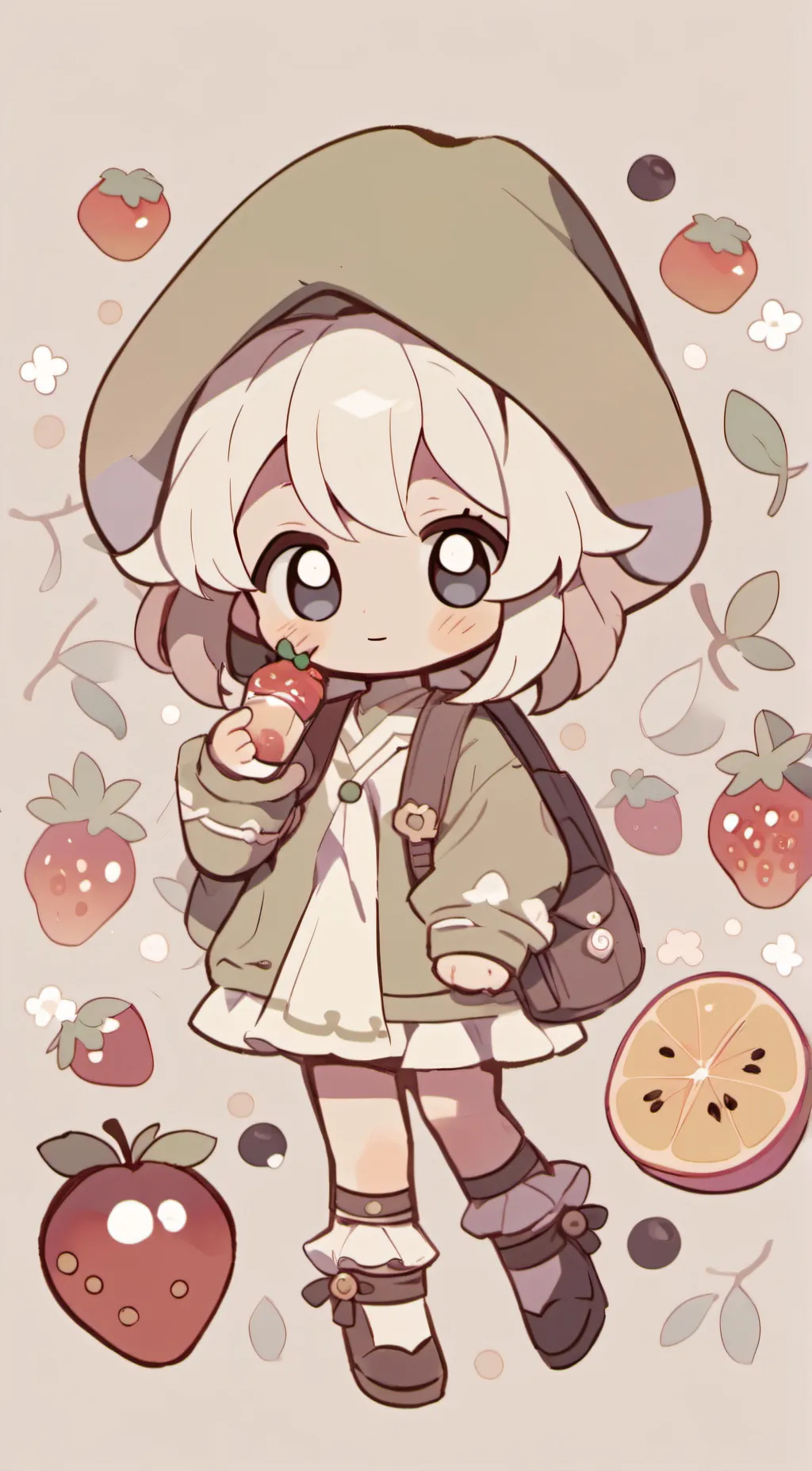 ai character: Kipo da frut child background