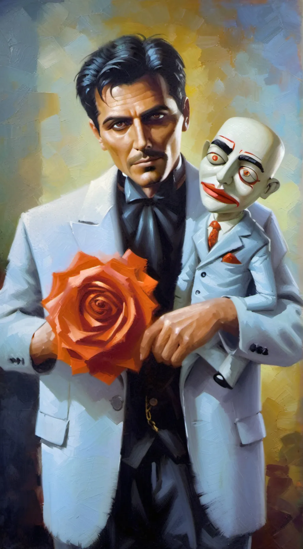 ai character: Mr. scarface  background