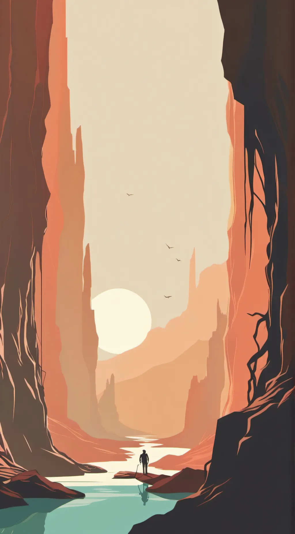 ai character: Blank Void background