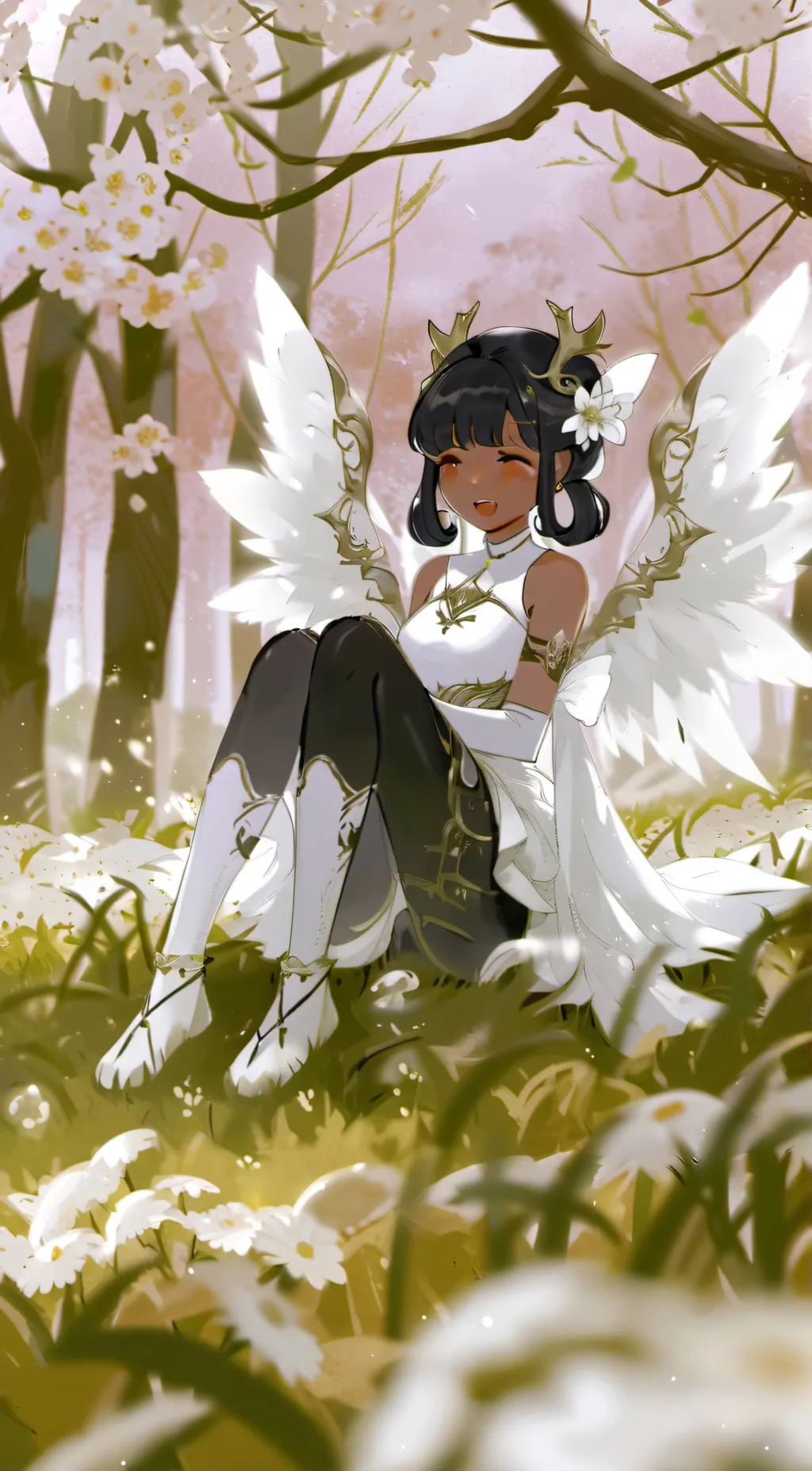 ai character: Sun background