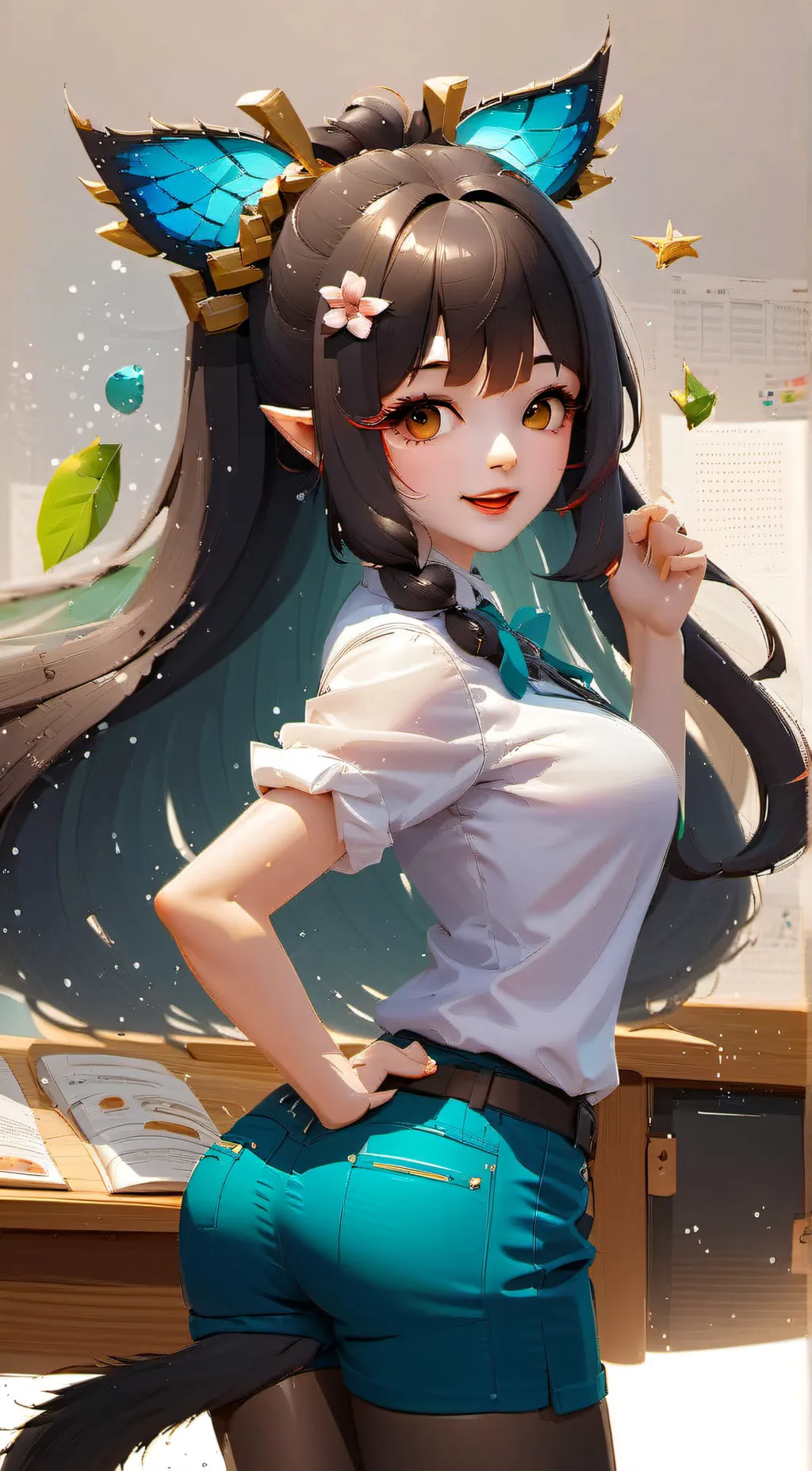 ai character: Lila background