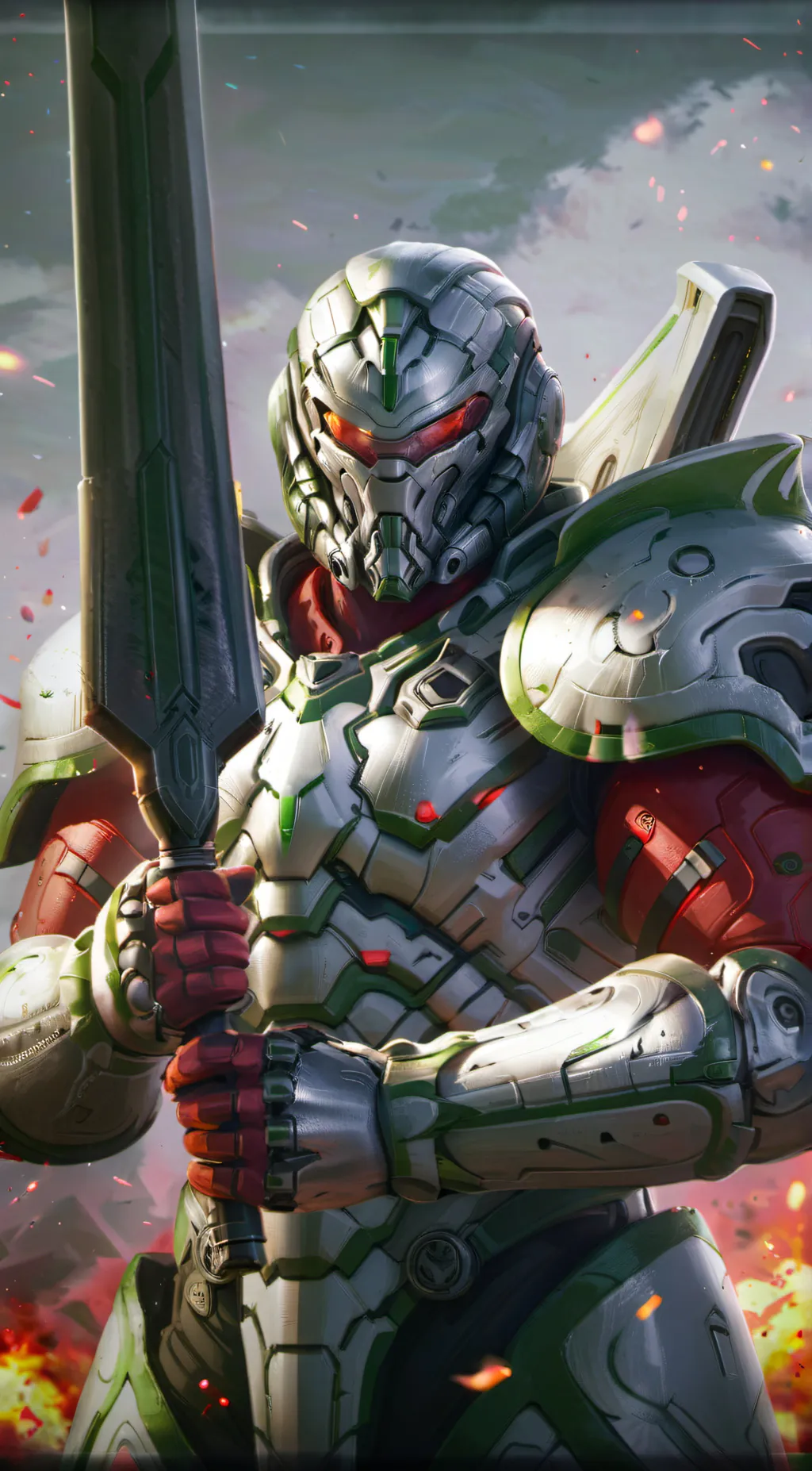 ai character: doomslayer background