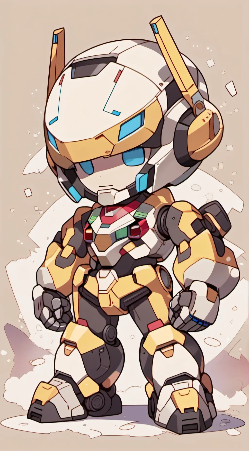 ai character: bumblebee(among us background