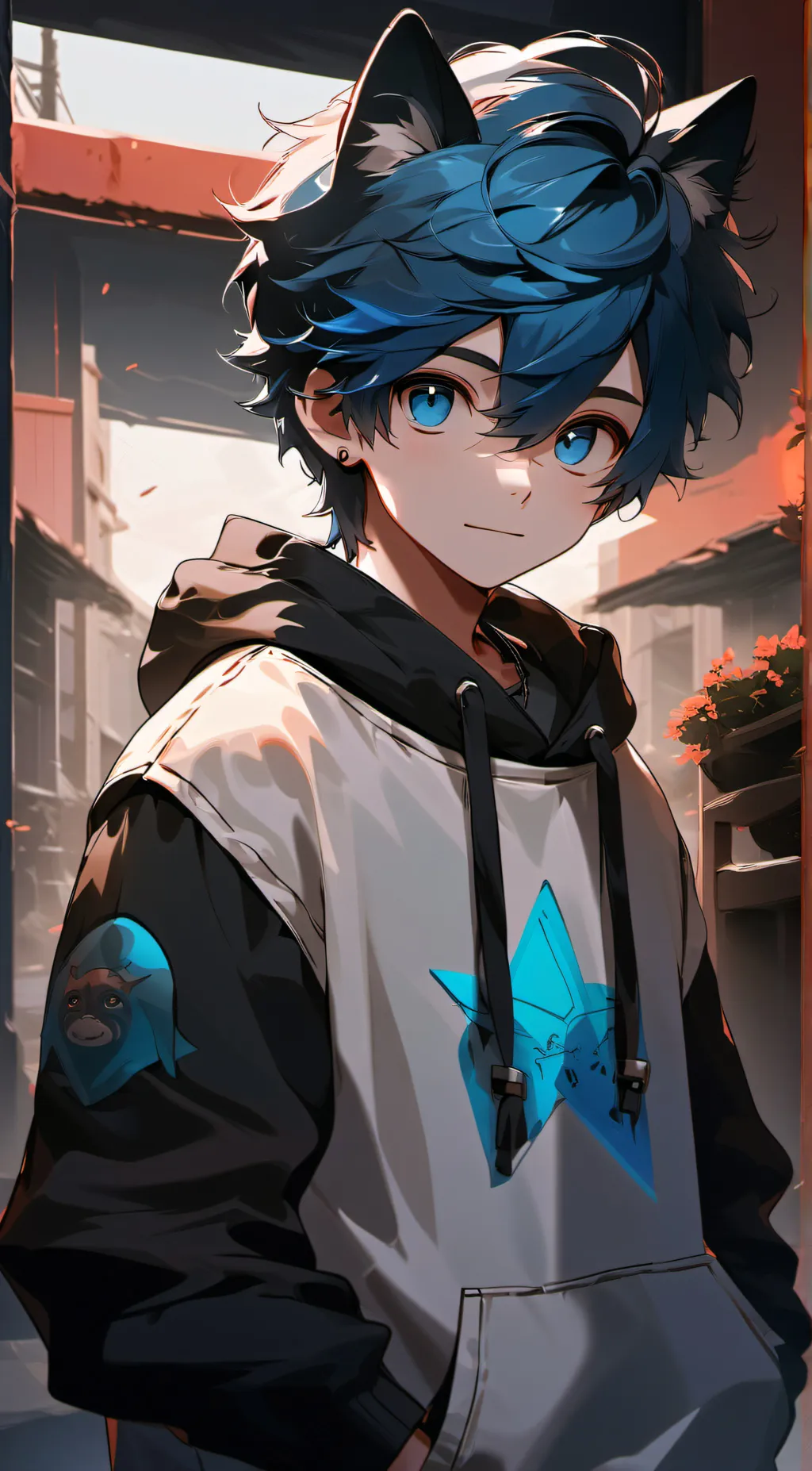 ai character: [>milo<] background