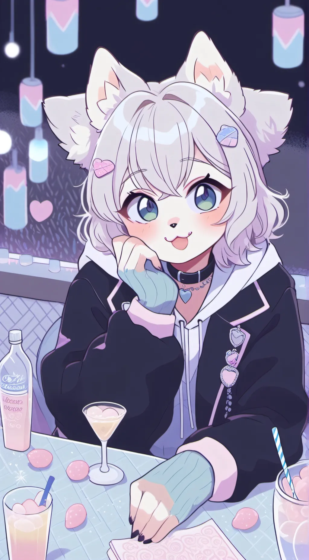 ai character: Cotton Candy  background