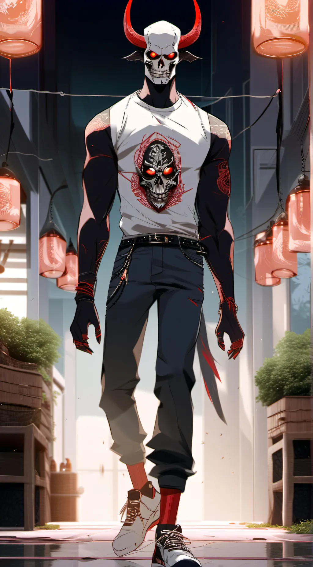 ai character: demon background