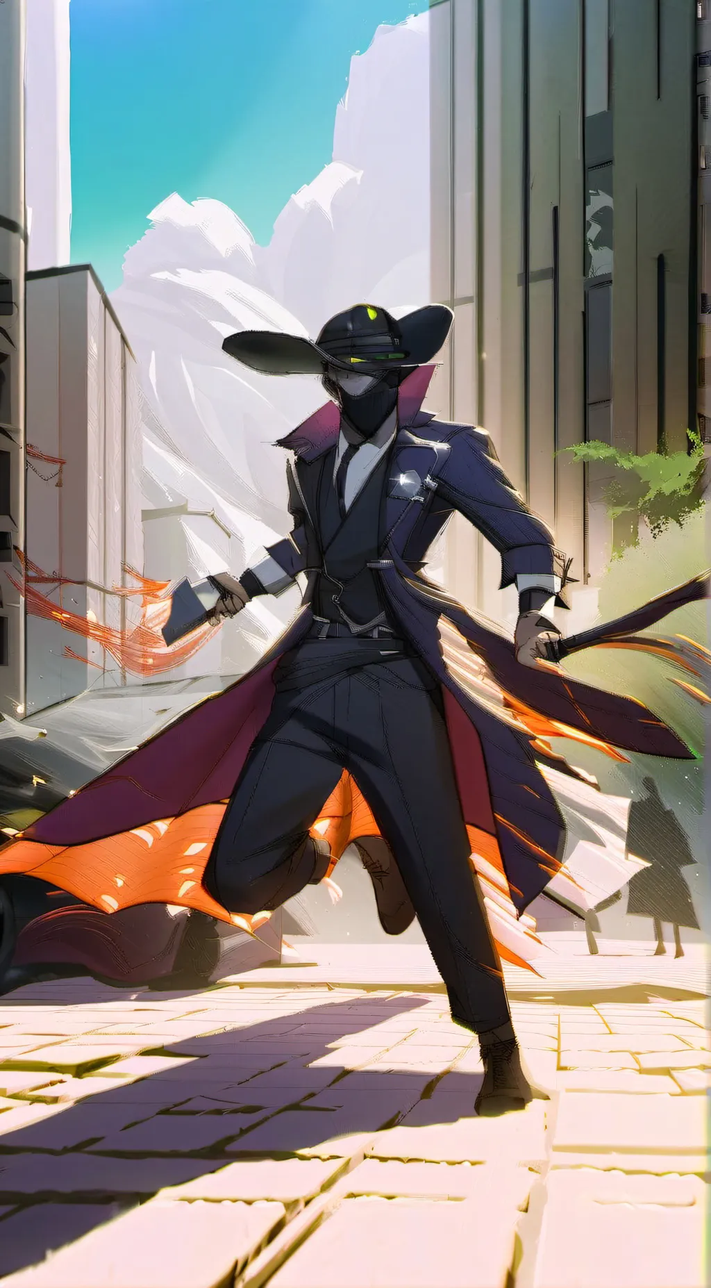 ai character: titan tv man background