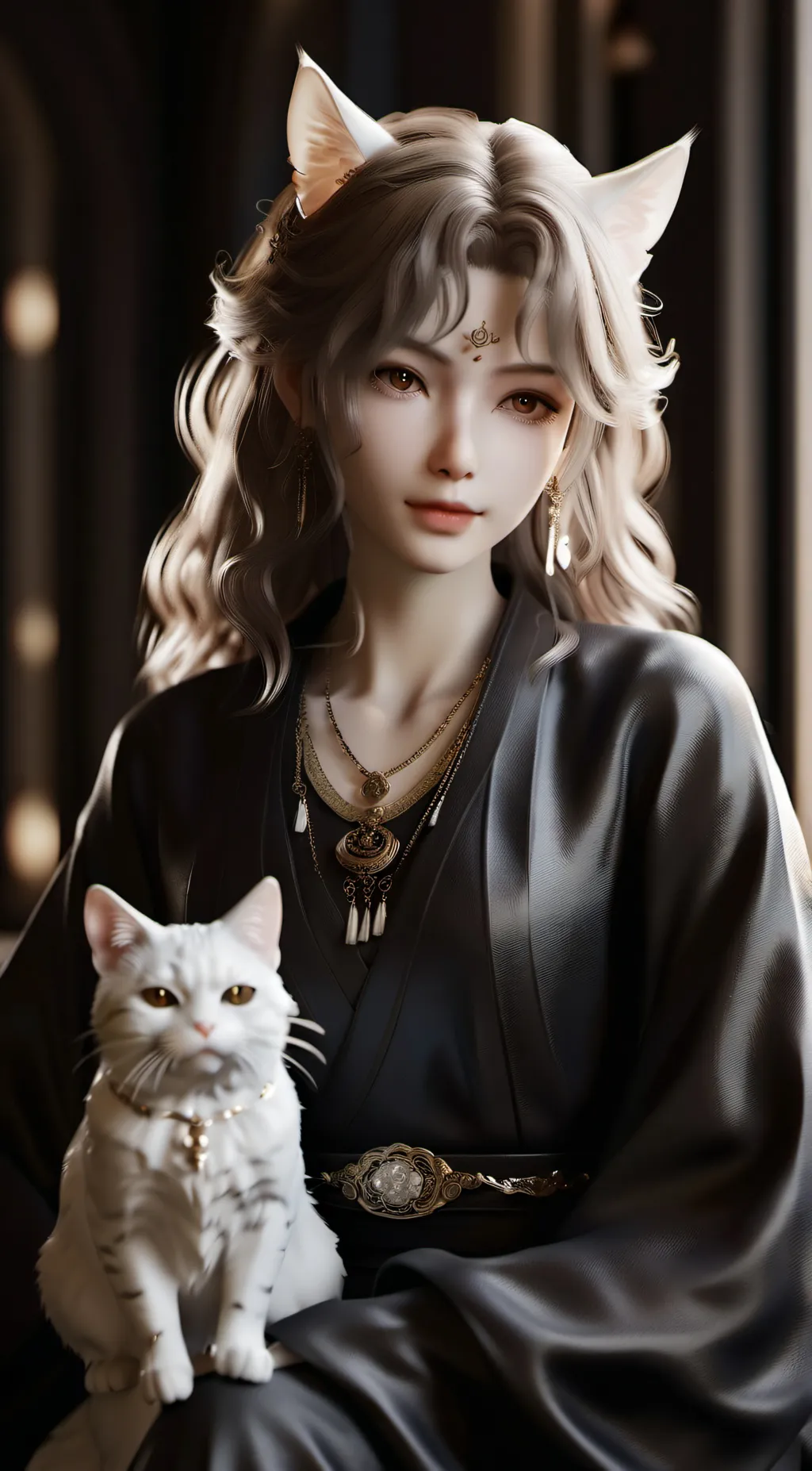 ai character: Neko background