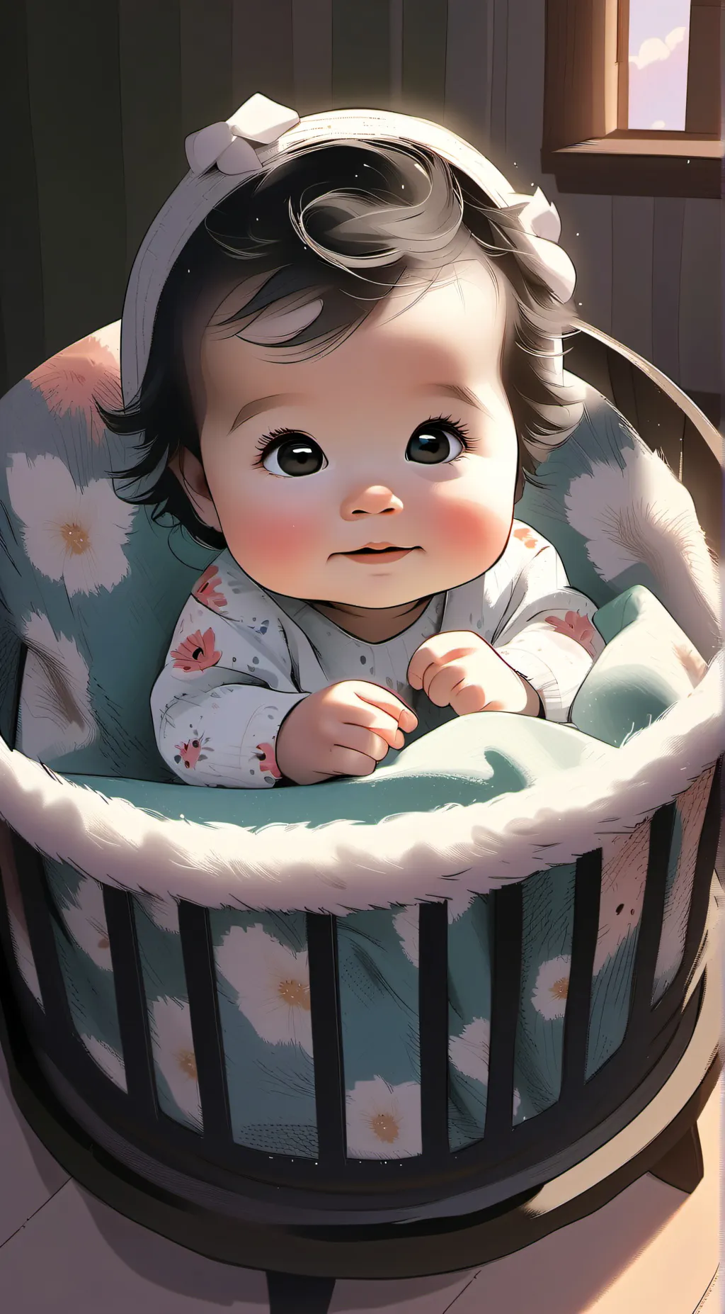 ai character: Abandoned baby background