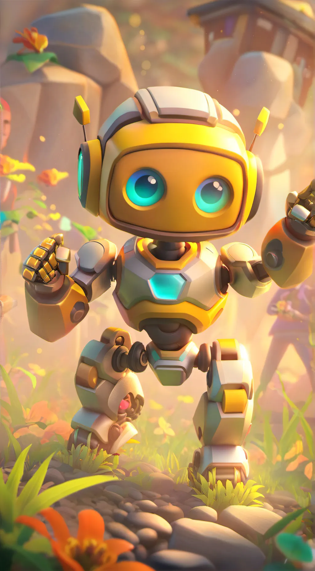 ai character: AI Robot background