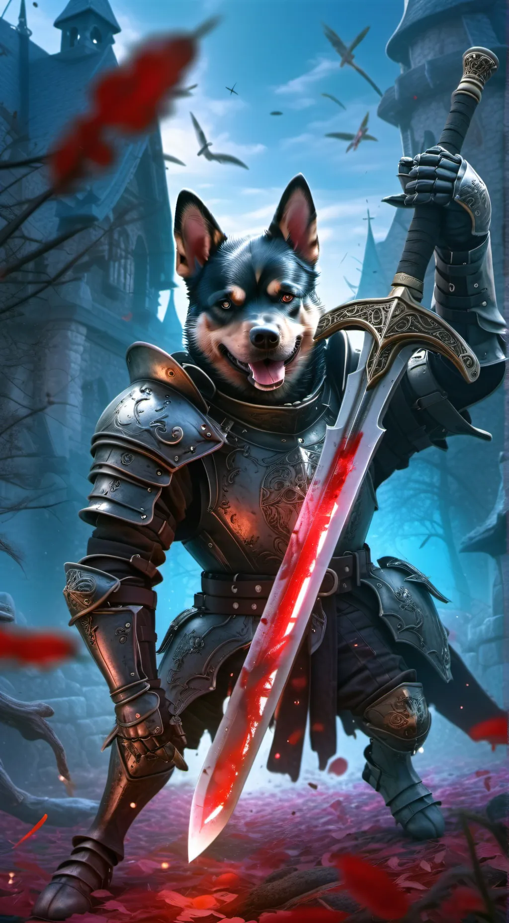 ai character: stop scrolling  background