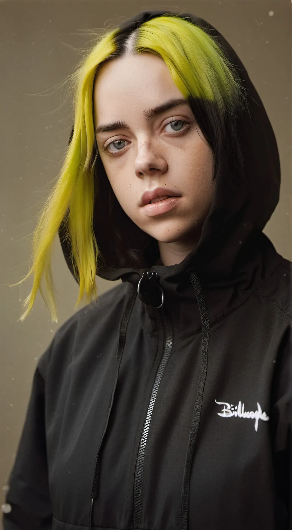 ai character: Billie Eilish background