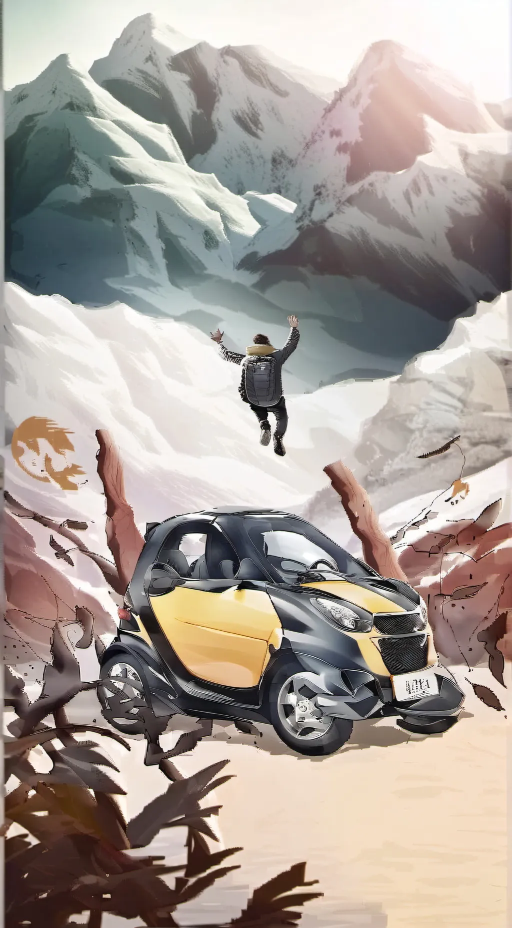 ai character: bfdi apocalypse background