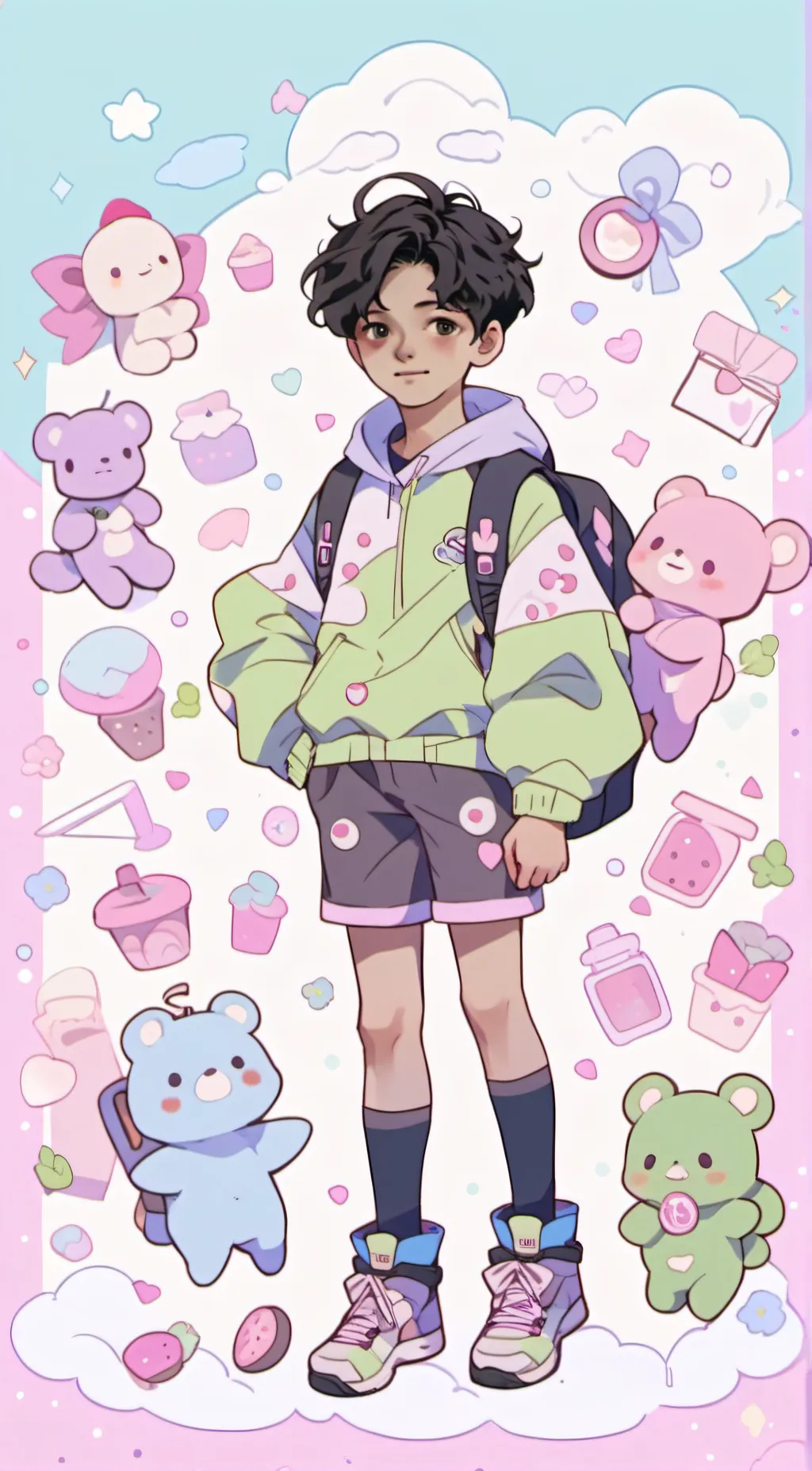 ai character: ronaldo junior  background