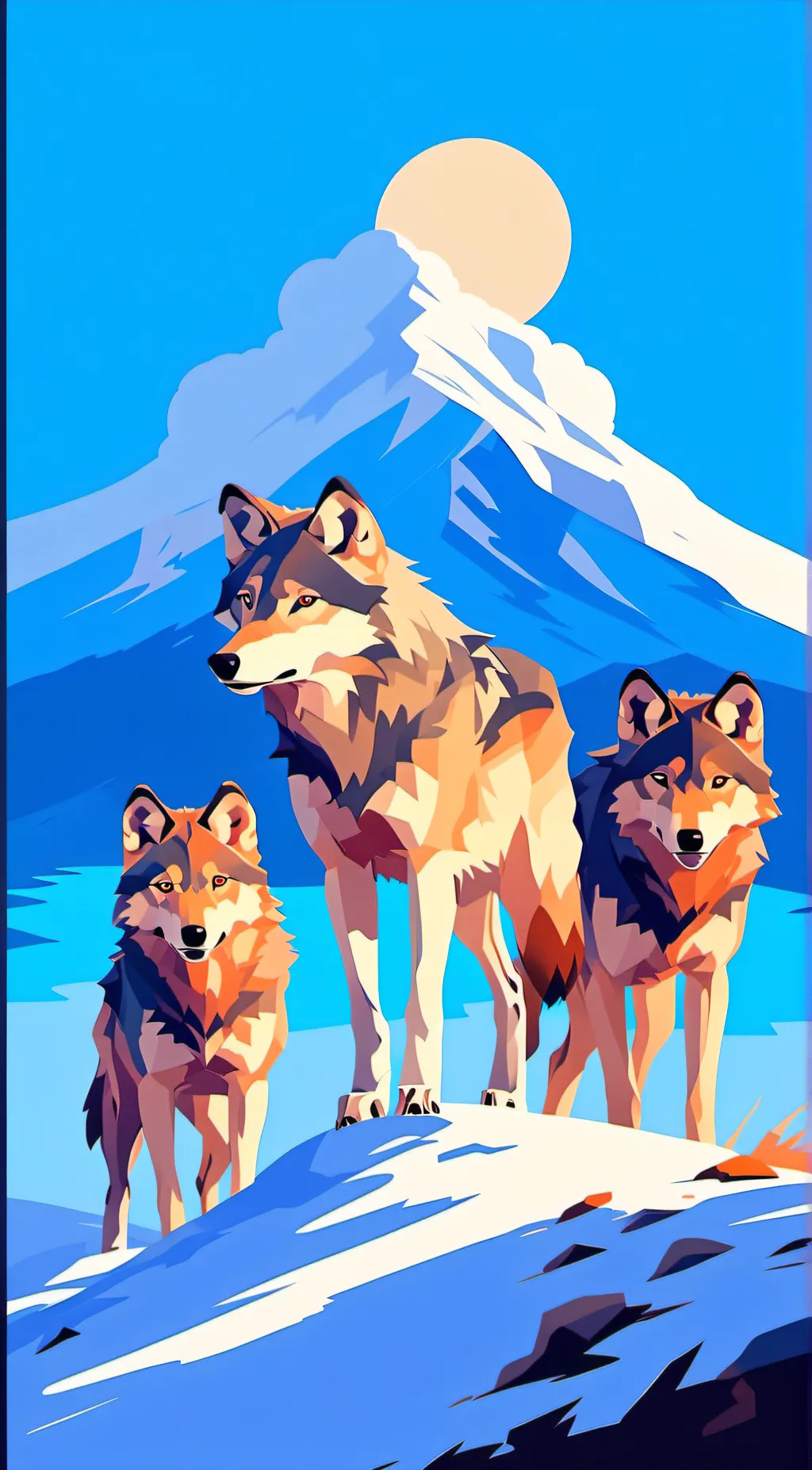 ai character: an alpha and omega background