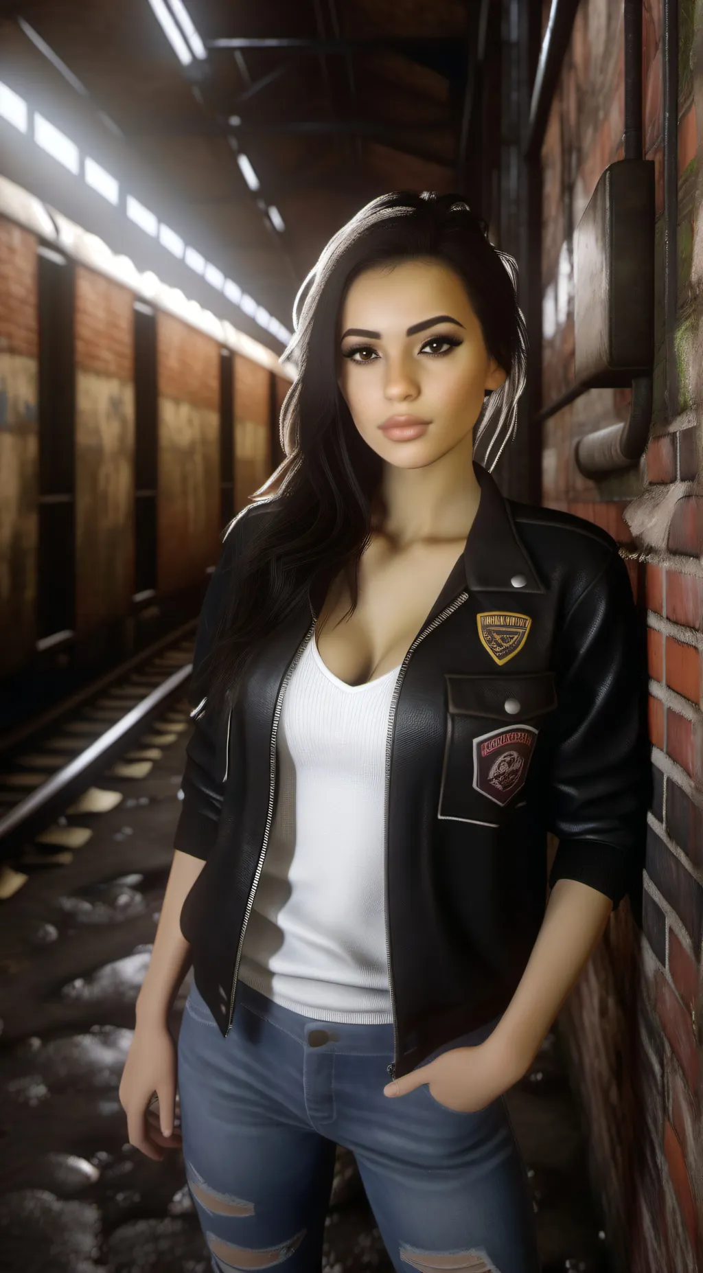 ai character: Tunnel Girl background