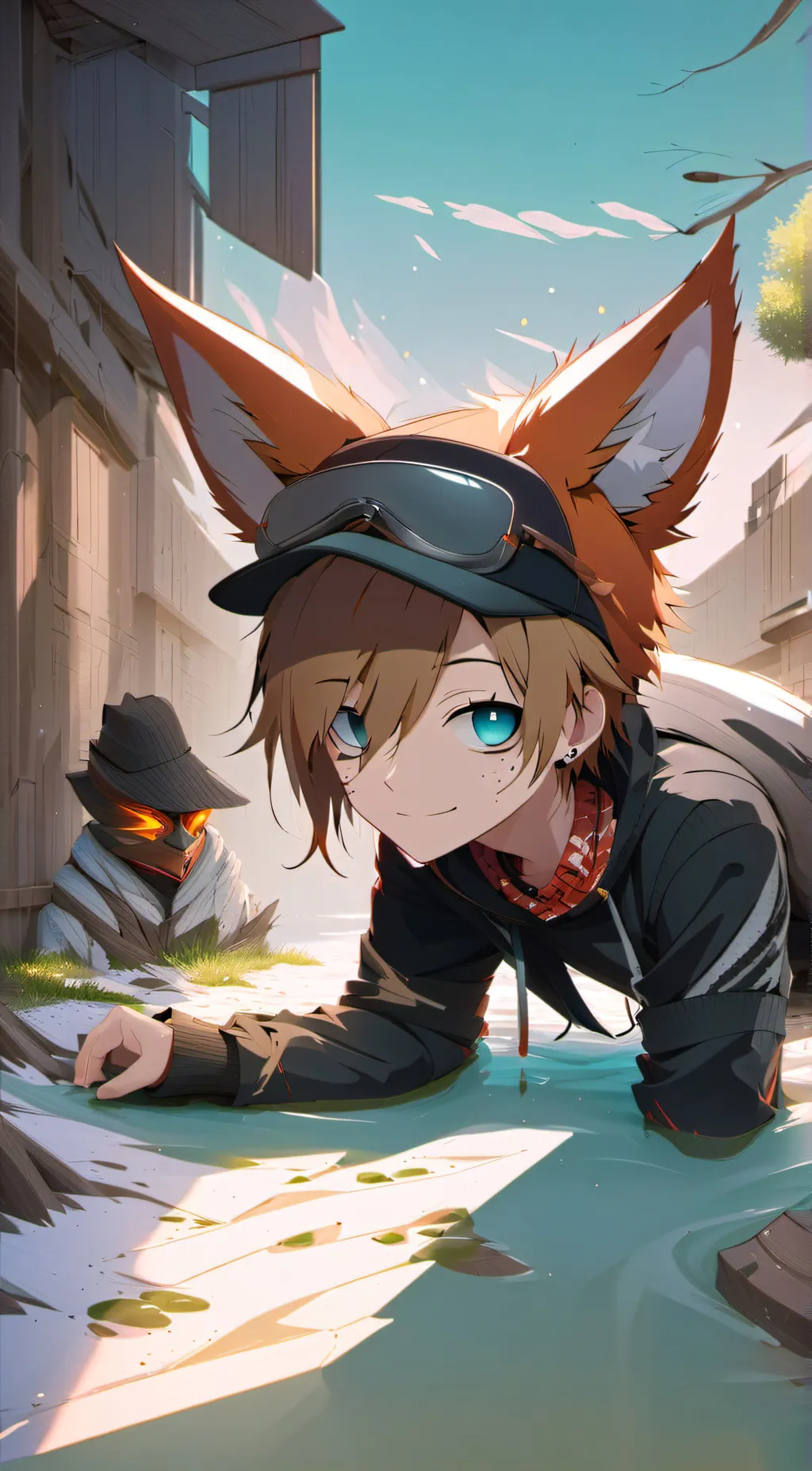 ai character: Michael Afton  background