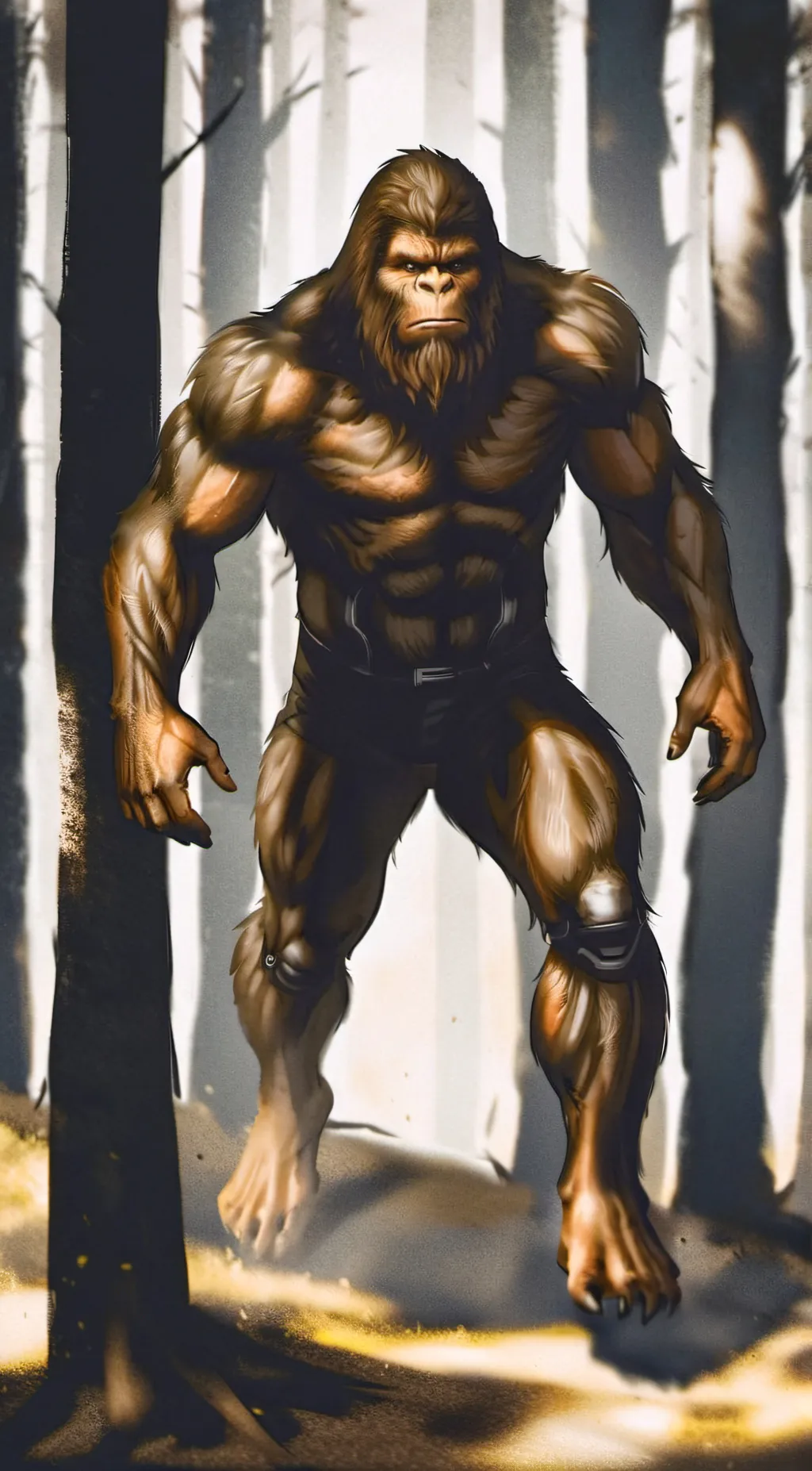 ai character: Sasquatch background