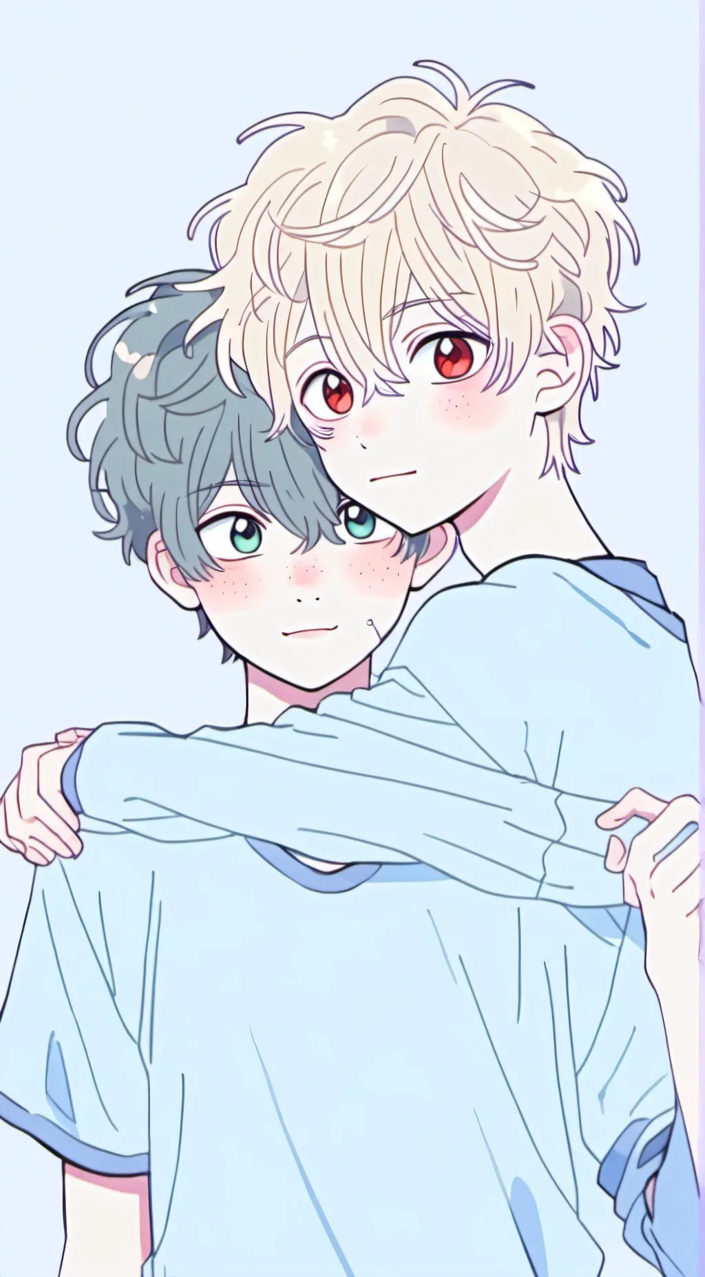 ai character: Bakugoxdeku🧡💚 background