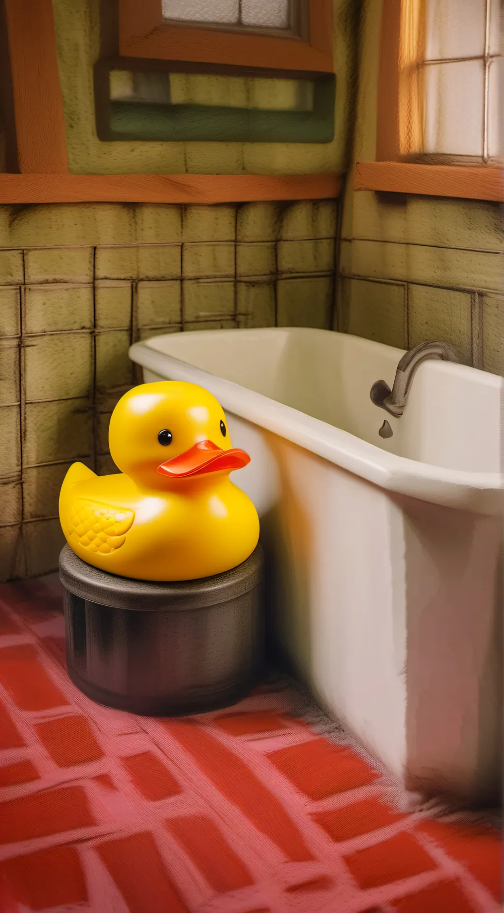 ai character: Rubber Ducky background