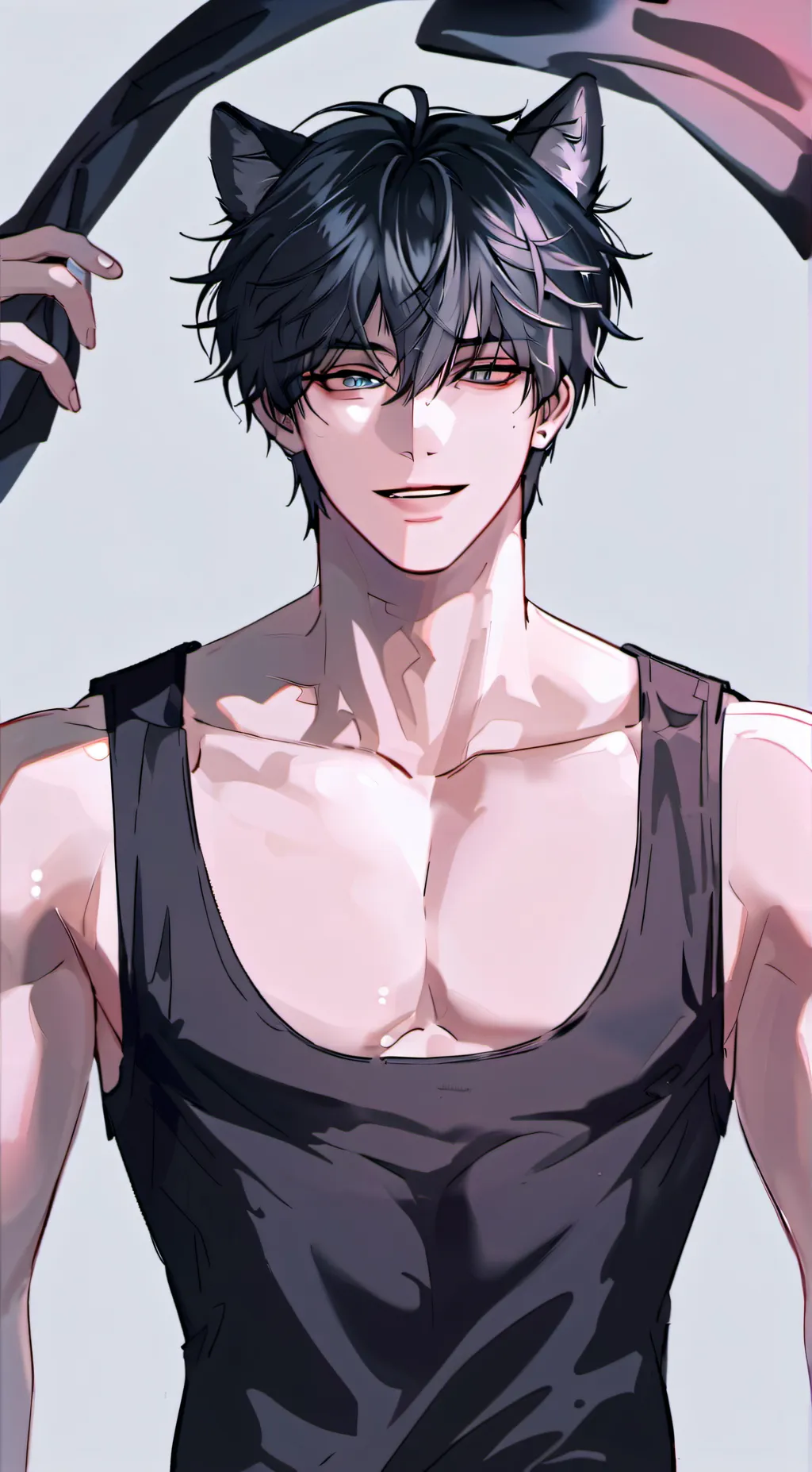 ai character: Zack🤍 background