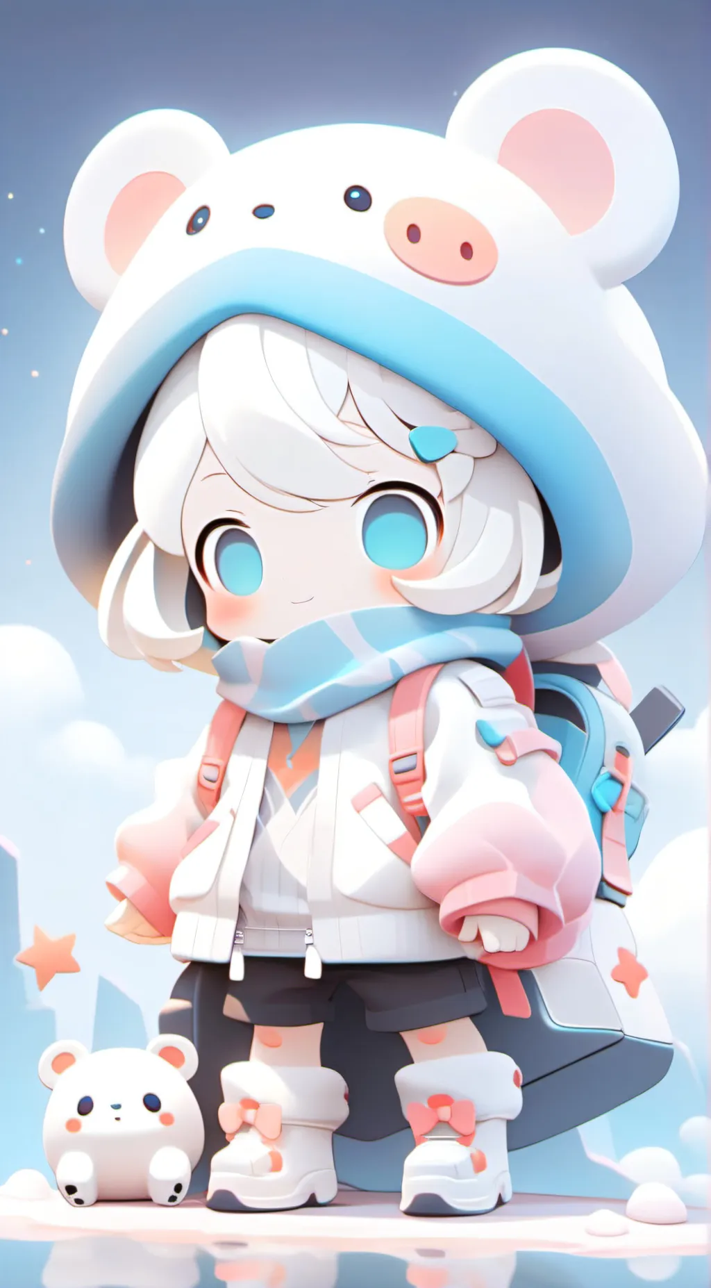 ai character: Cinnamon roll background