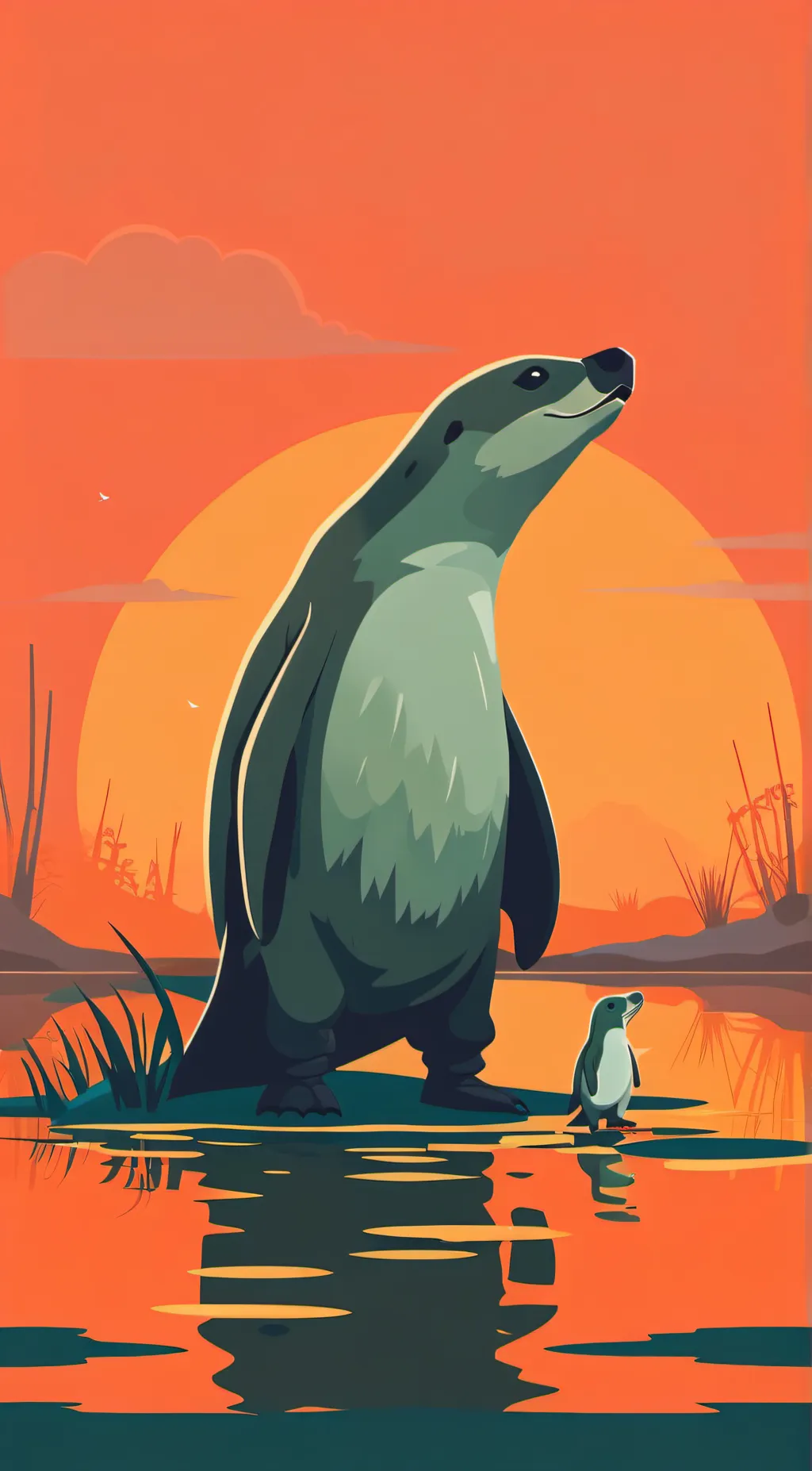 ai character: Sora The Otter background