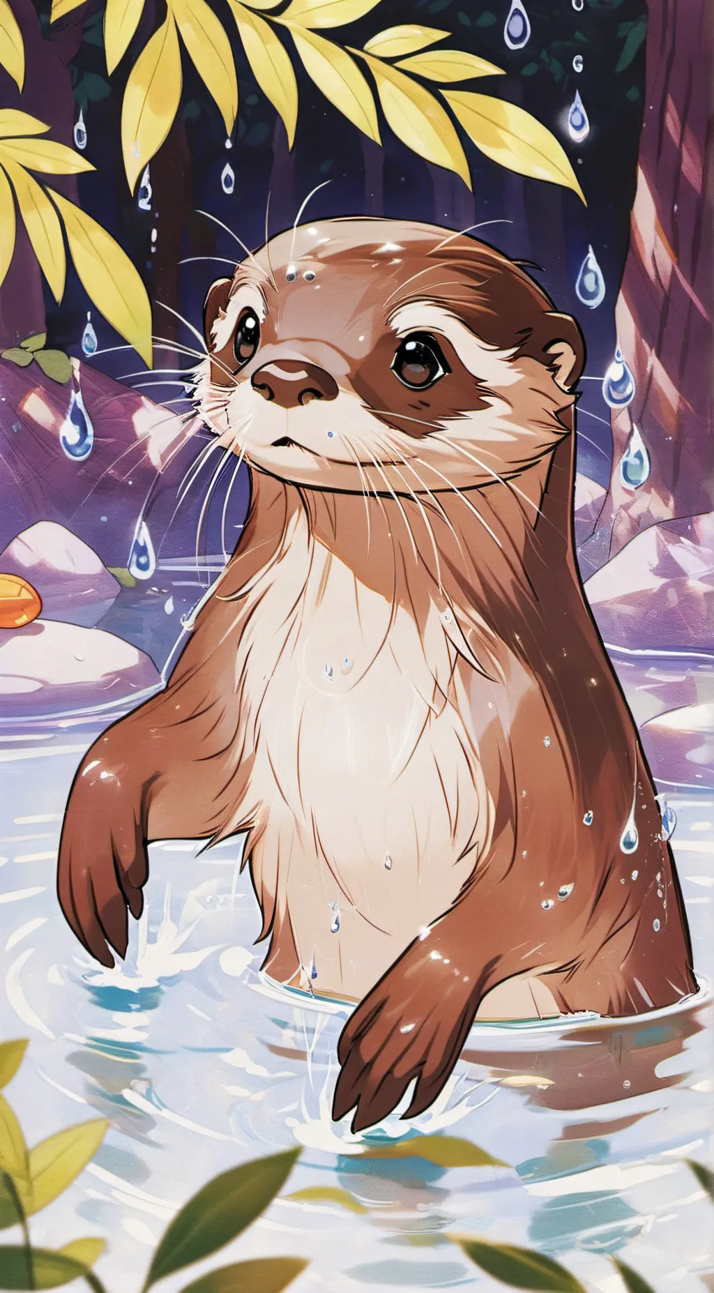 ai character: Otter god background