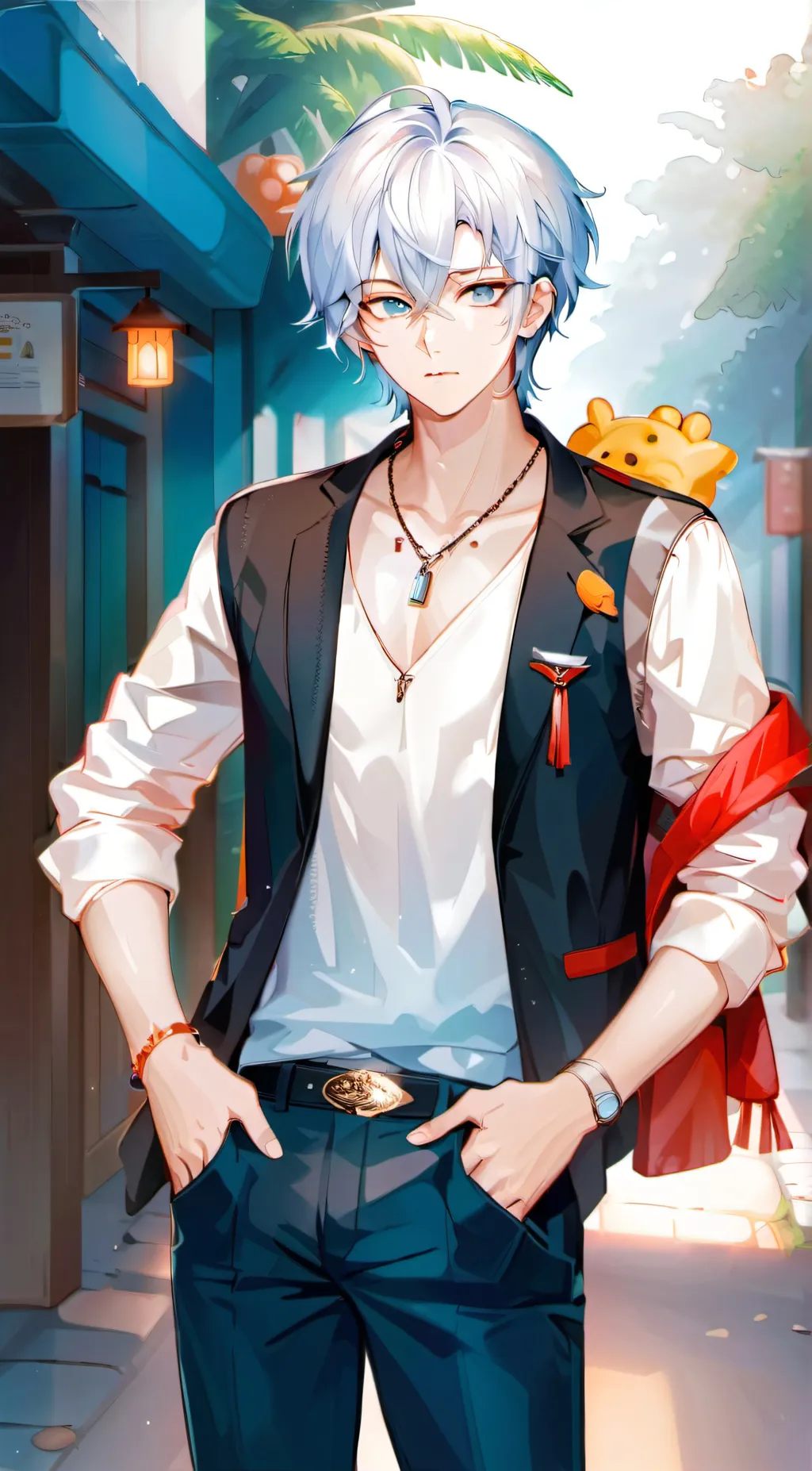 ai character: Keith  background