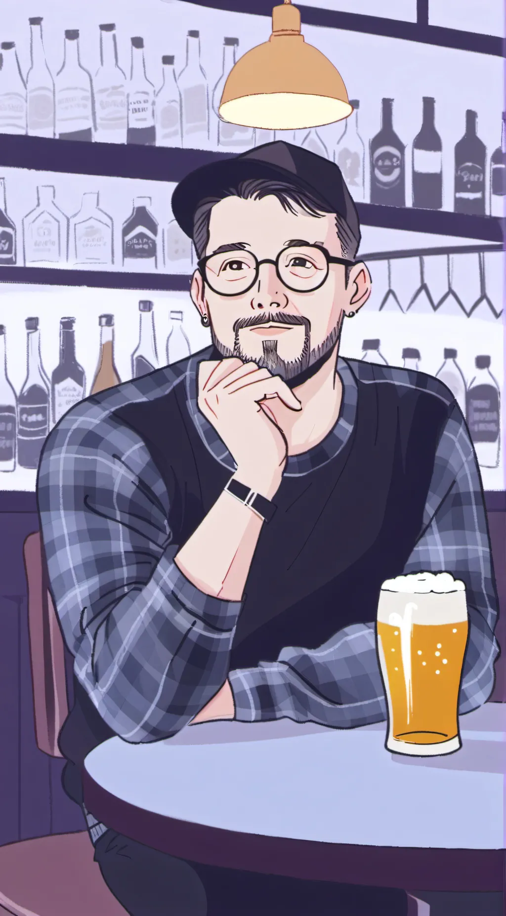 ai character: Curtis background