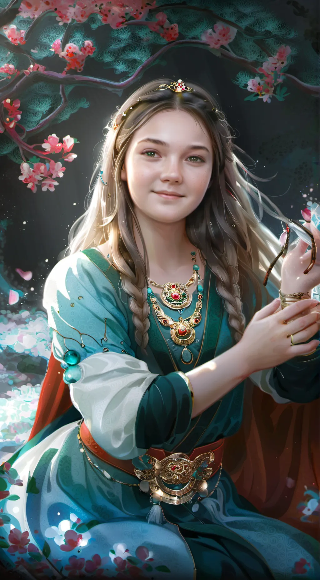 ai character: Addison  background