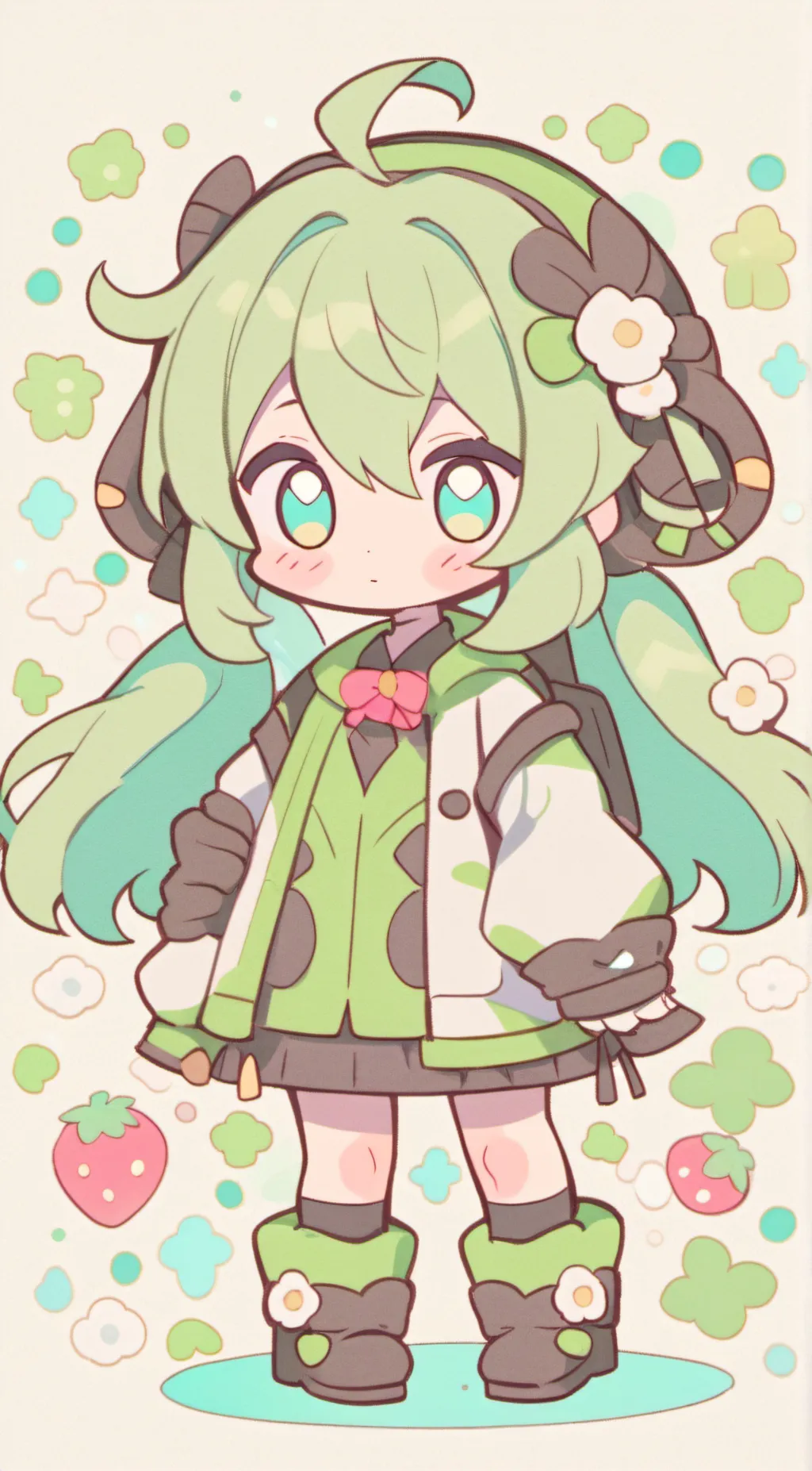 ai character: Froggy background