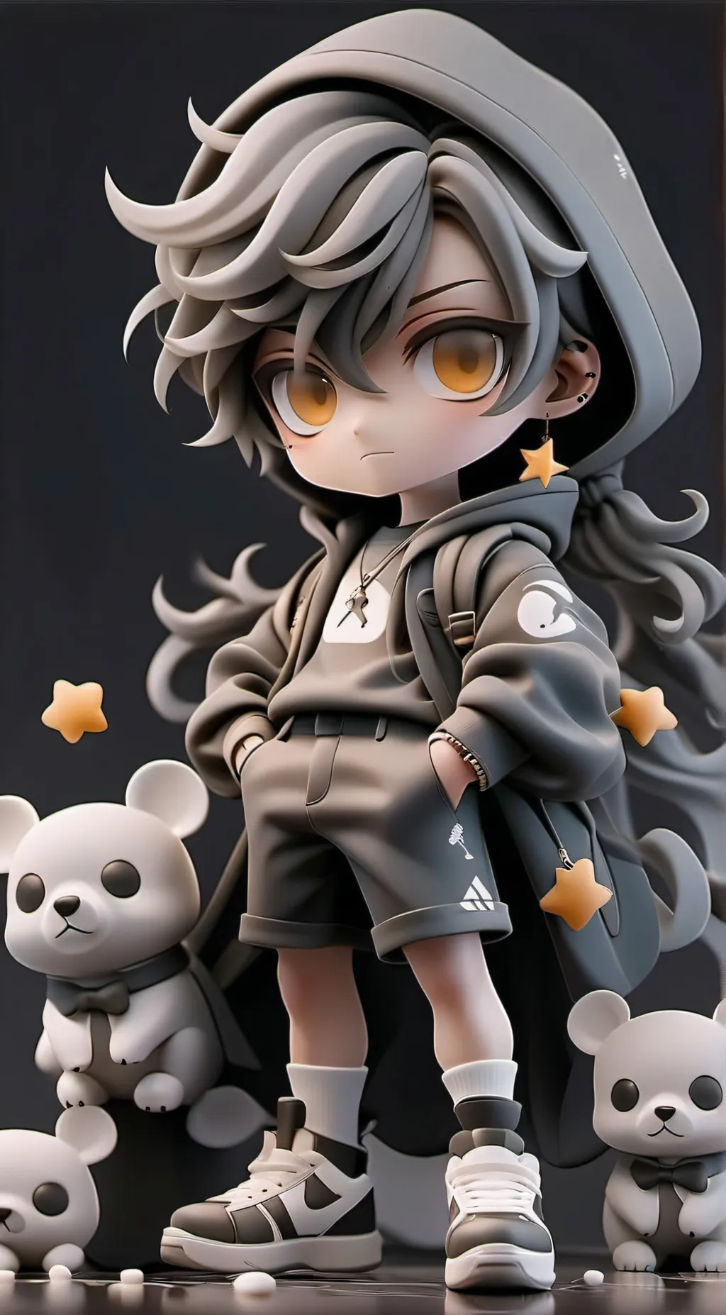 ai character: mix background