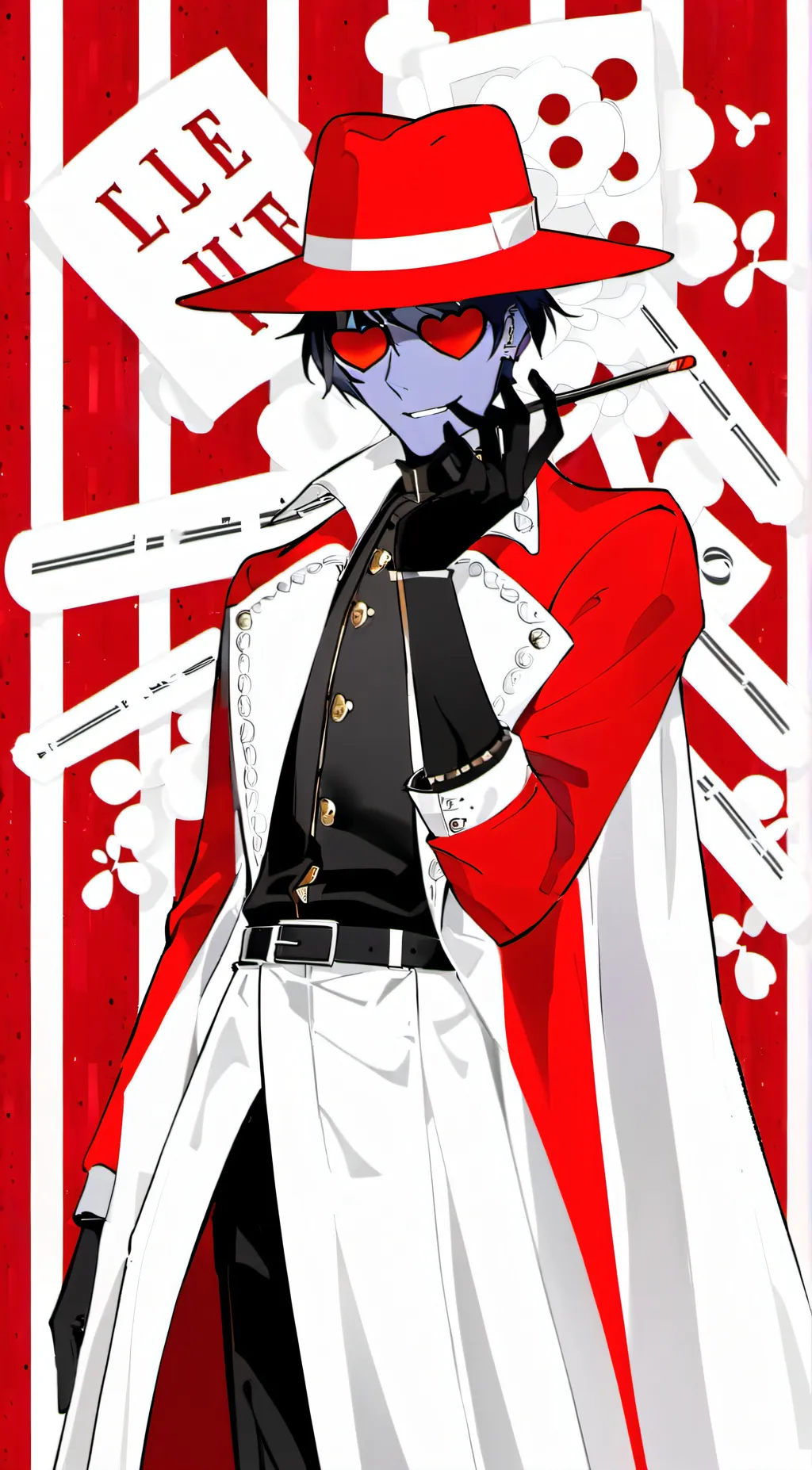 ai character: Valentino  background