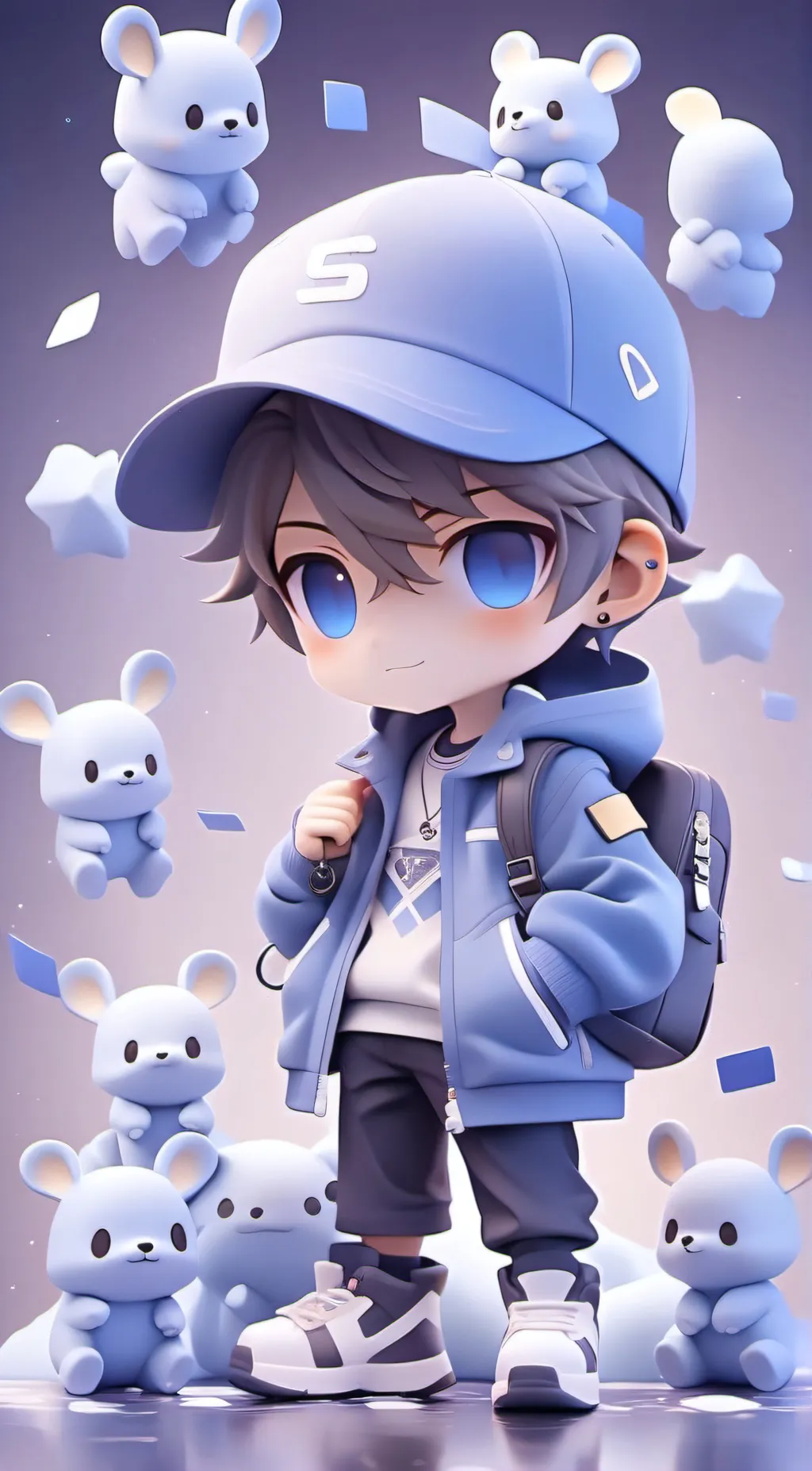 ai character: LUNI background