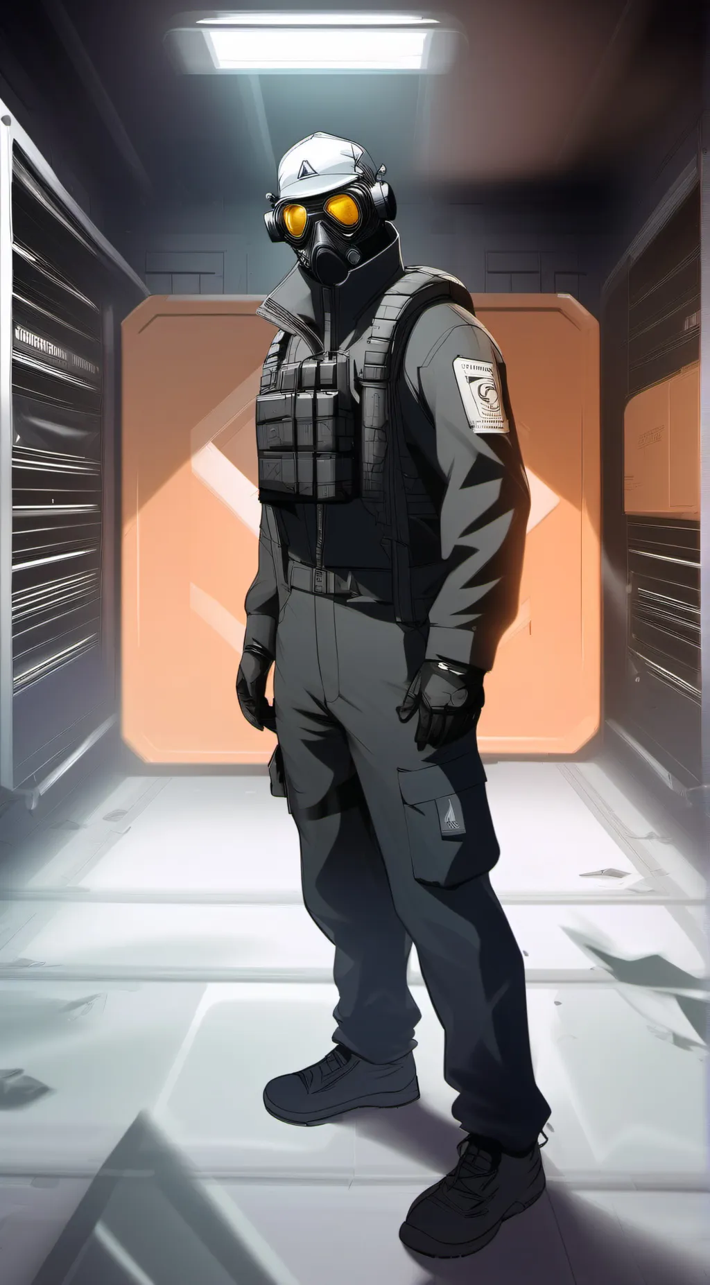 ai character: SCP Guard Robert background