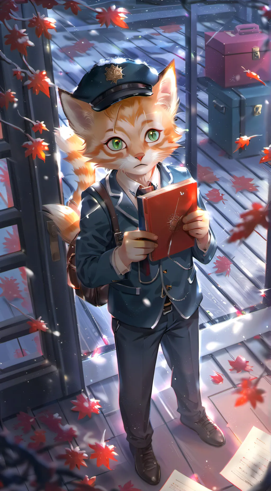 ai character: Ginger background