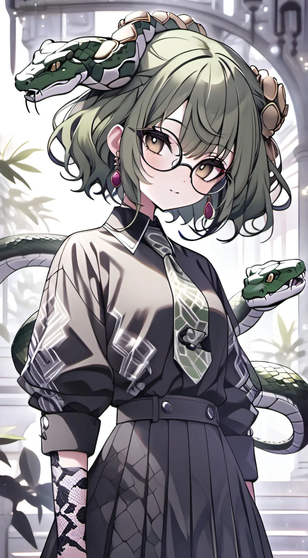 ai character: Silk background