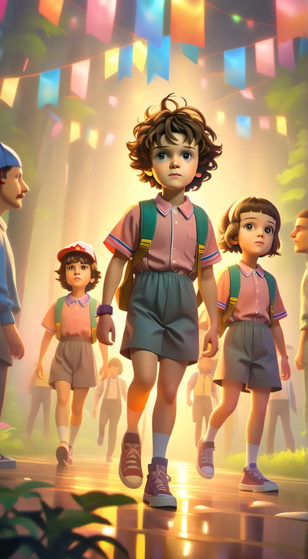 ai character: stranger things  background