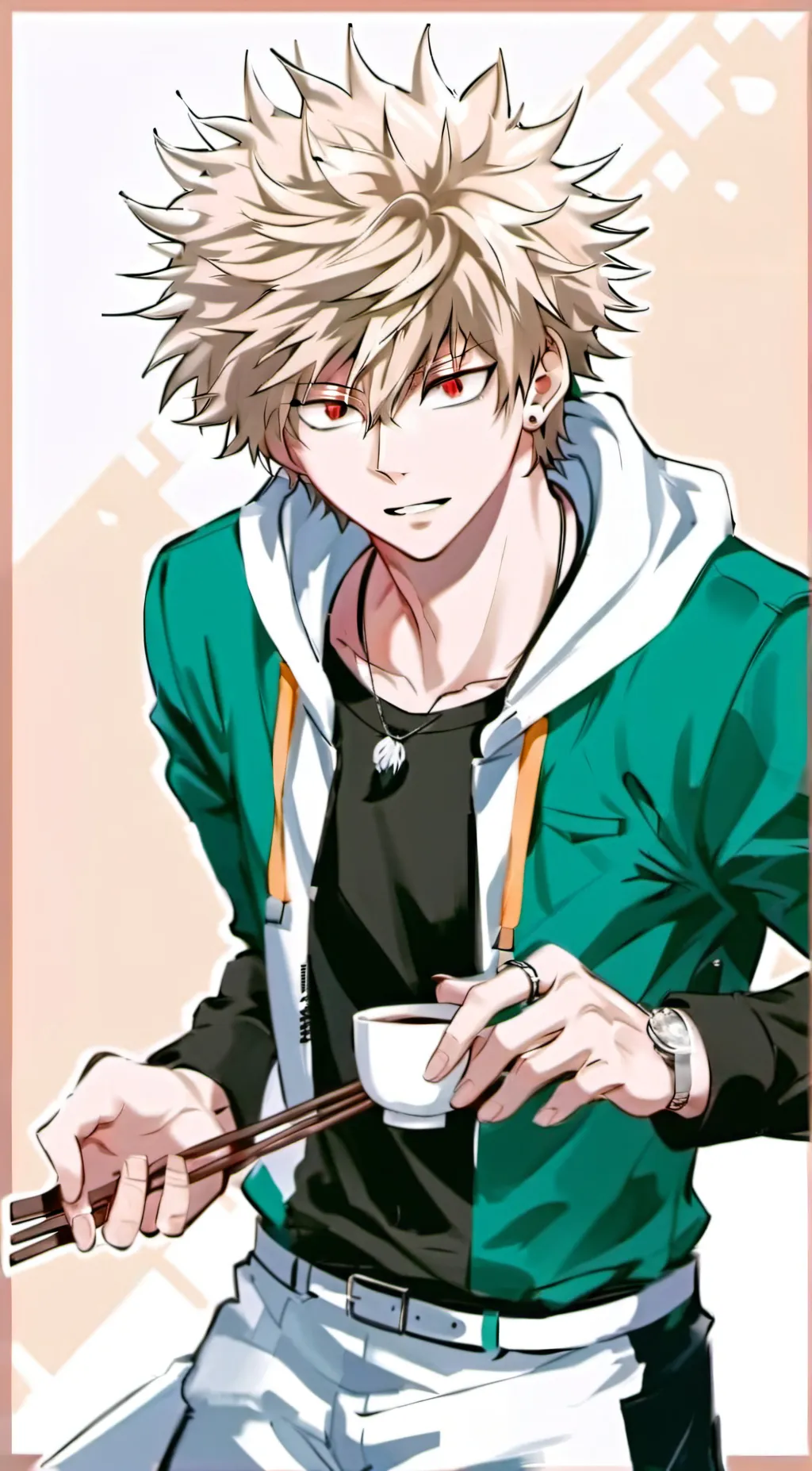 ai character: bakugo katsuki background