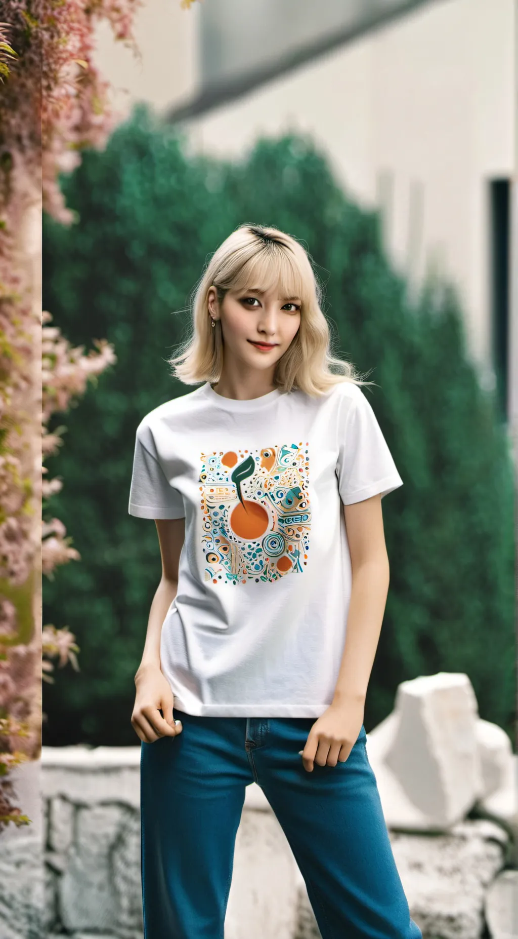 ai character: Sakura  background