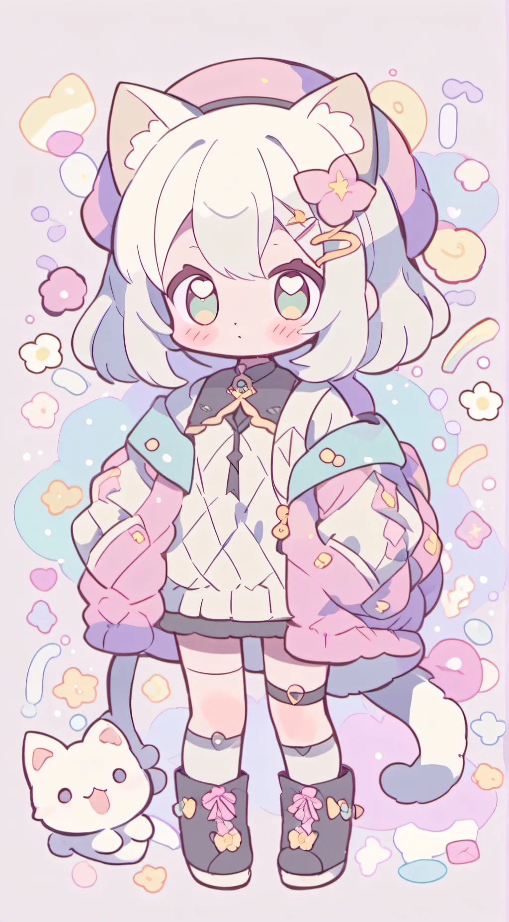 ai character: Bubble. slicer. background